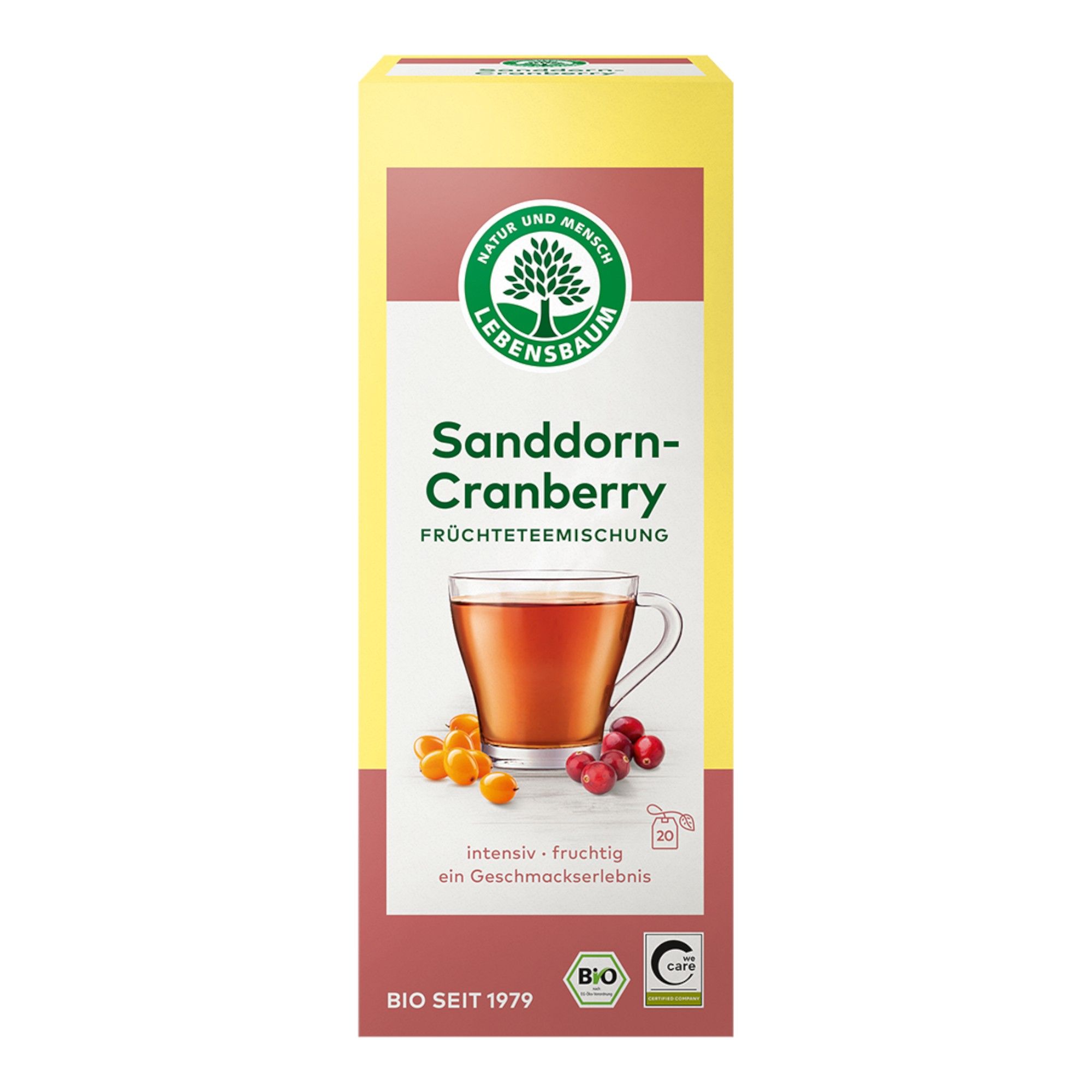 Bio Tee Sanddorn- Cranberry