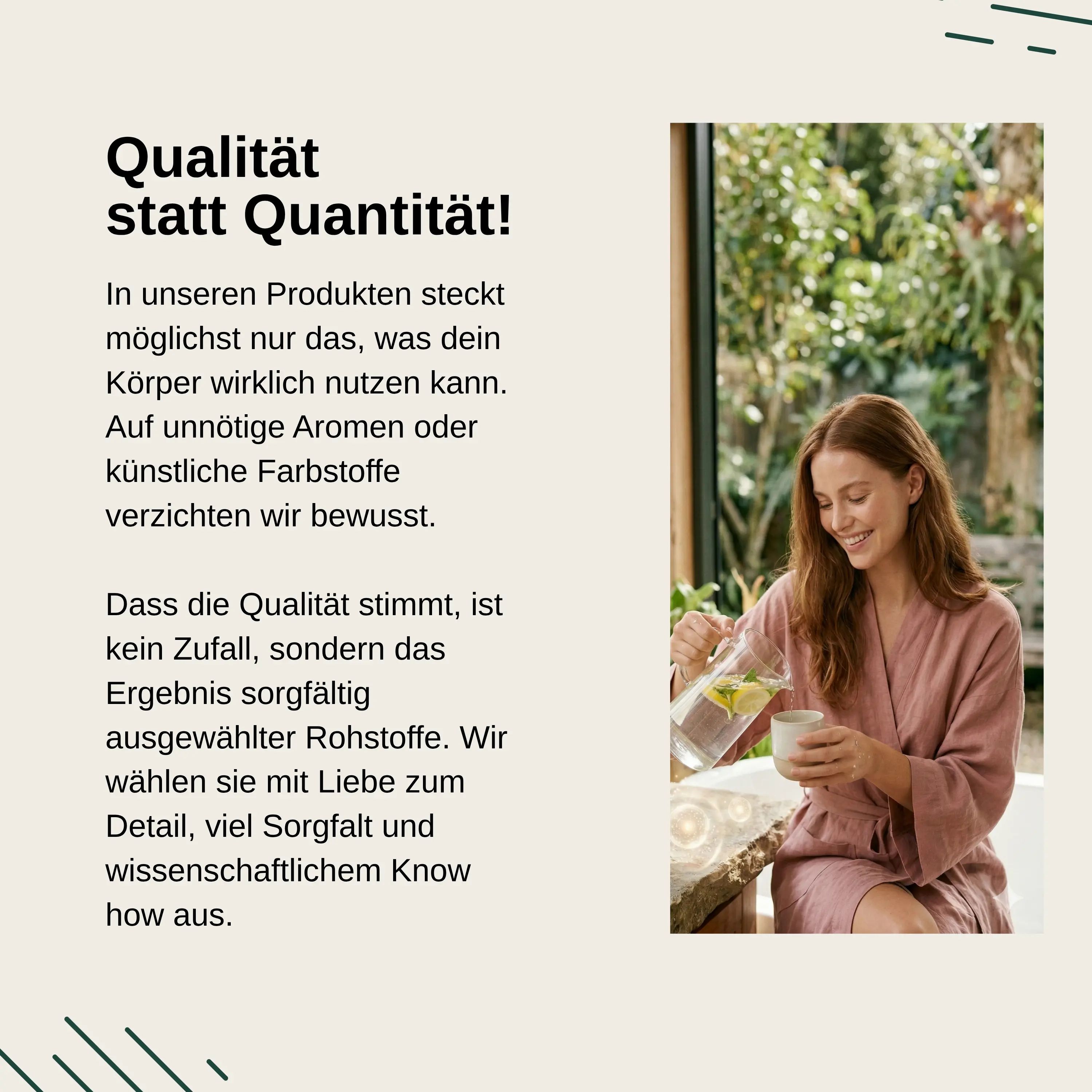 Flasche mit lila Kollagen-Gummibärchen, "Laborgeprüft in Deutschland", "Ohne unnötige Zusätze", "Frei von Gentechnik".