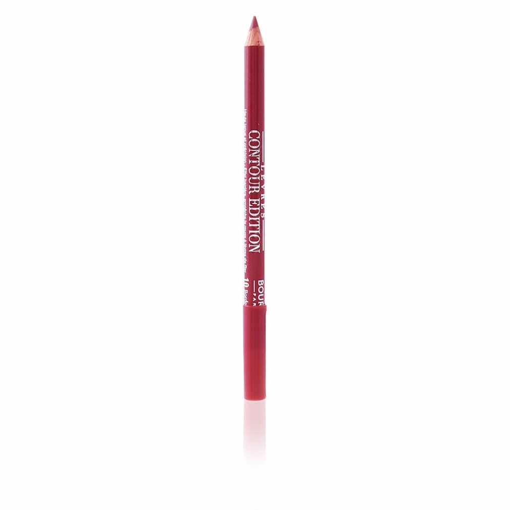 Roter Lippenkonturenstift mit Kappe. Aufschrift: Lèvres Contour Edition, Bourjois Paris.