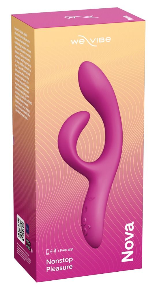Verpackung mit rosa Vibrator. Auf der Verpackung steht "We-Vibe Nova".