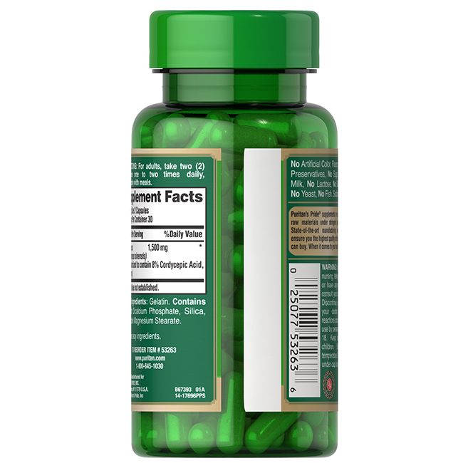 Puritan's Pride Cordyceps 750 mg