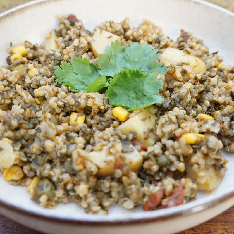 Kernbeißer Vollkorngerichte: Tex-Mex-Quinoa mit Mais