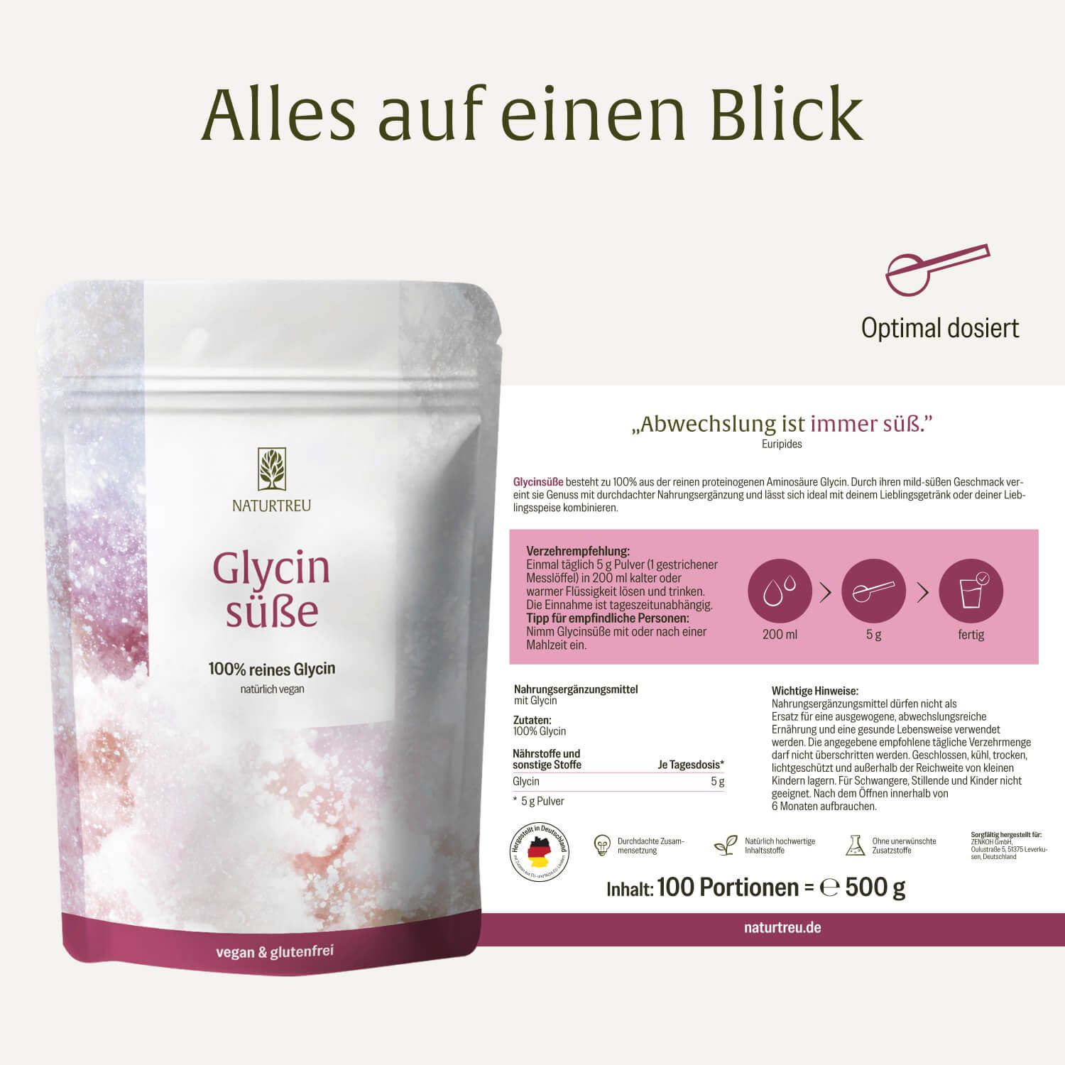 NATURTREU GLYCINSÜßE