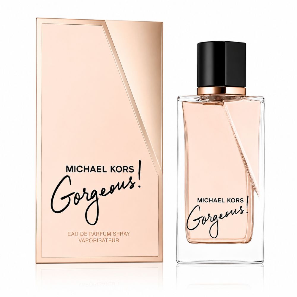 Michael Kors Gorgeous Eau de Parfum Flakon und Verpackung.
