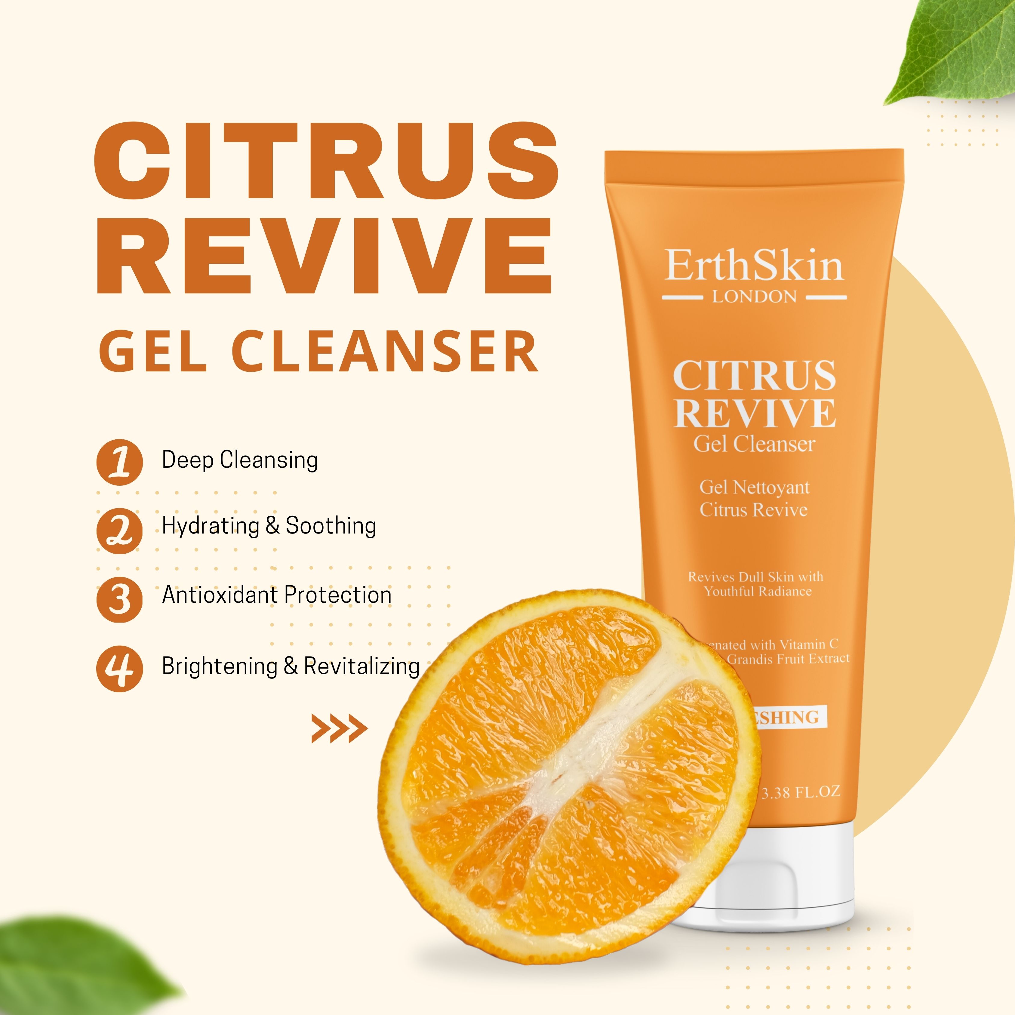 ErthSkin London CITRUS REVIVE GEL-REINIGER