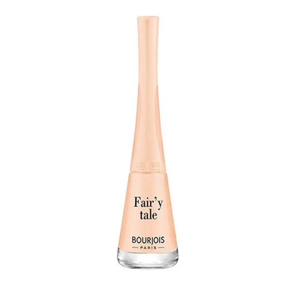 Nagellackflasche mit hellem Inhalt. Aufschrift: Fair'y tale, Bourjois Paris.