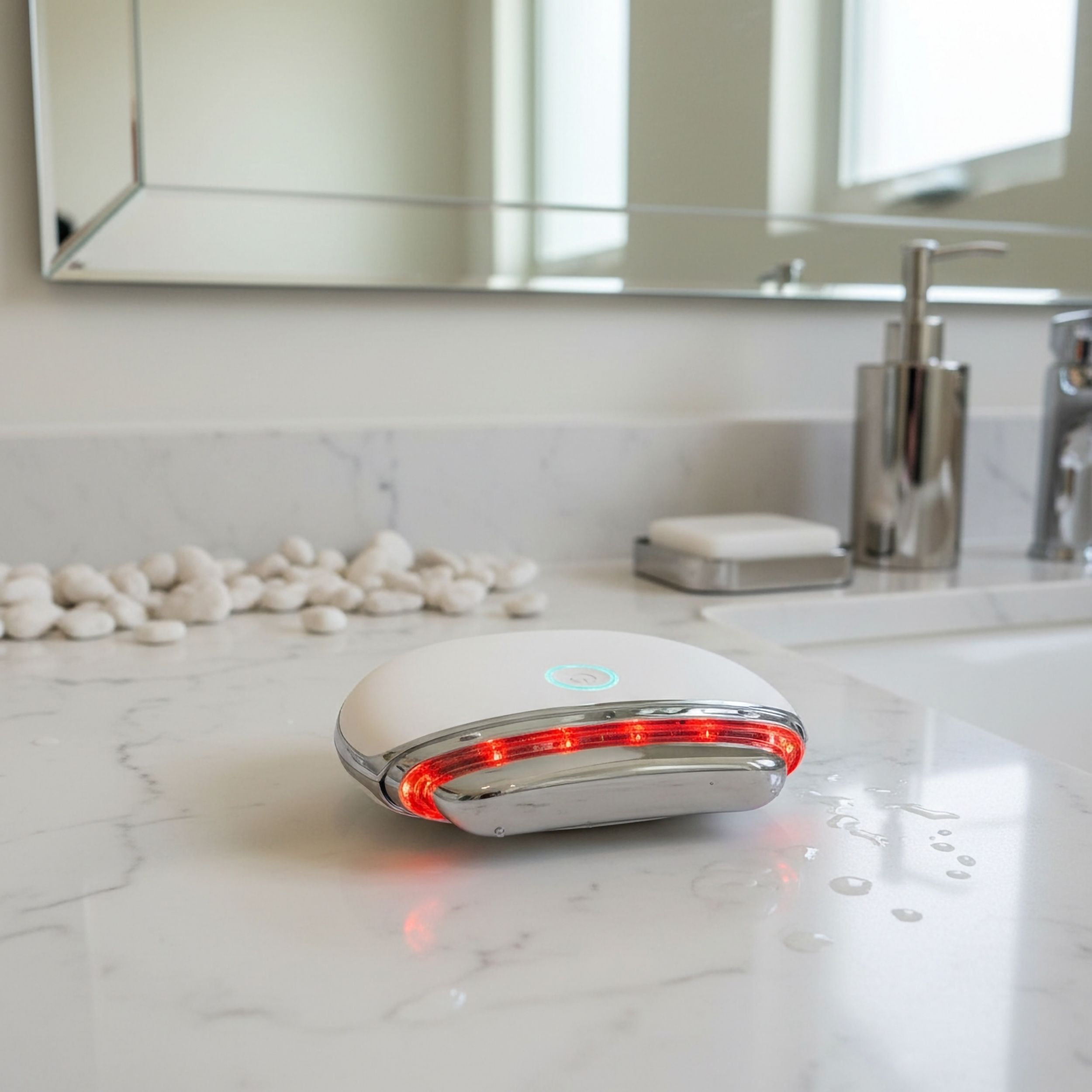 Elektrisches Gua-Sha-Massagegerät für Gesicht & Körper – Vibrationen, Wärme & Rotes Licht