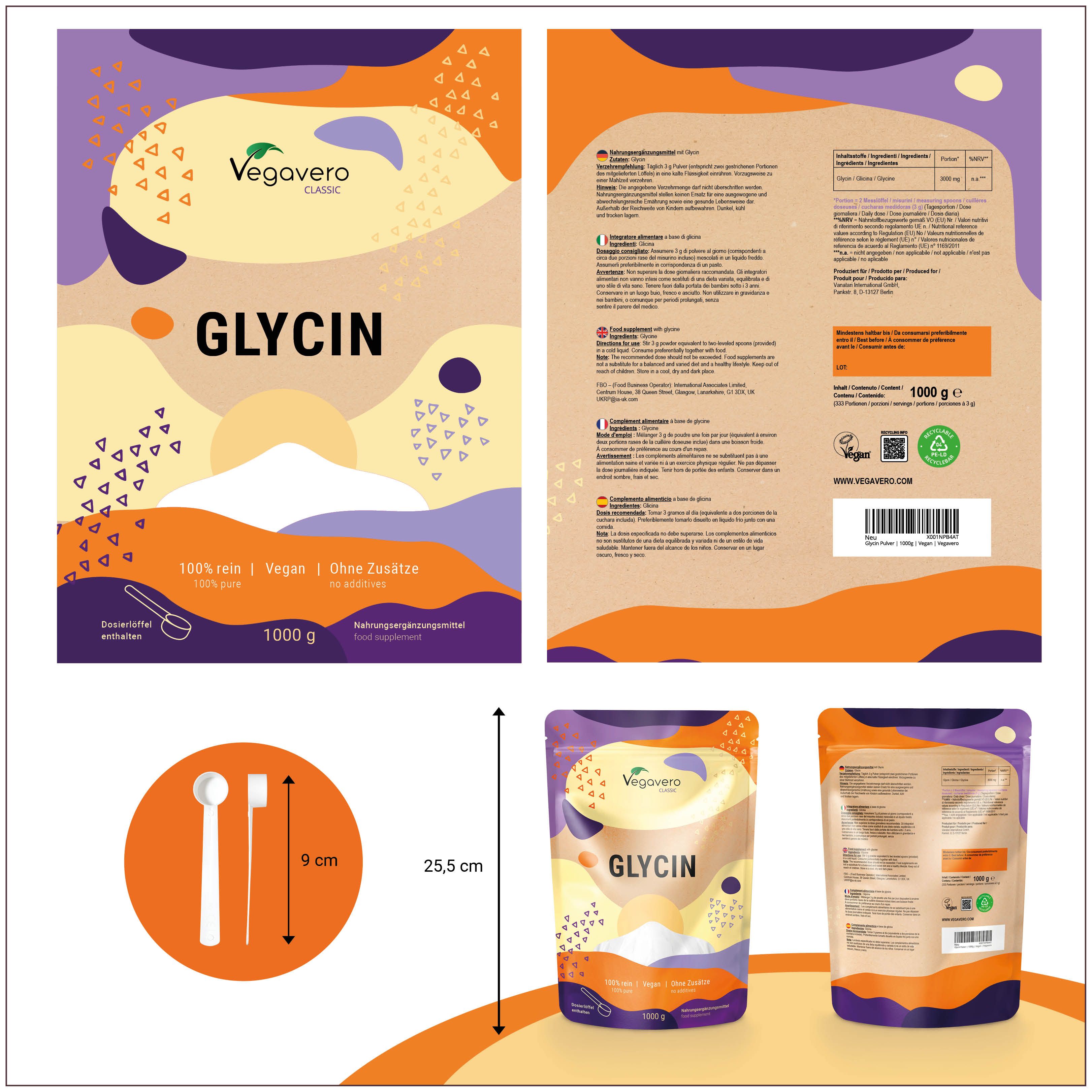 VEGAVERO Glycin Pulver