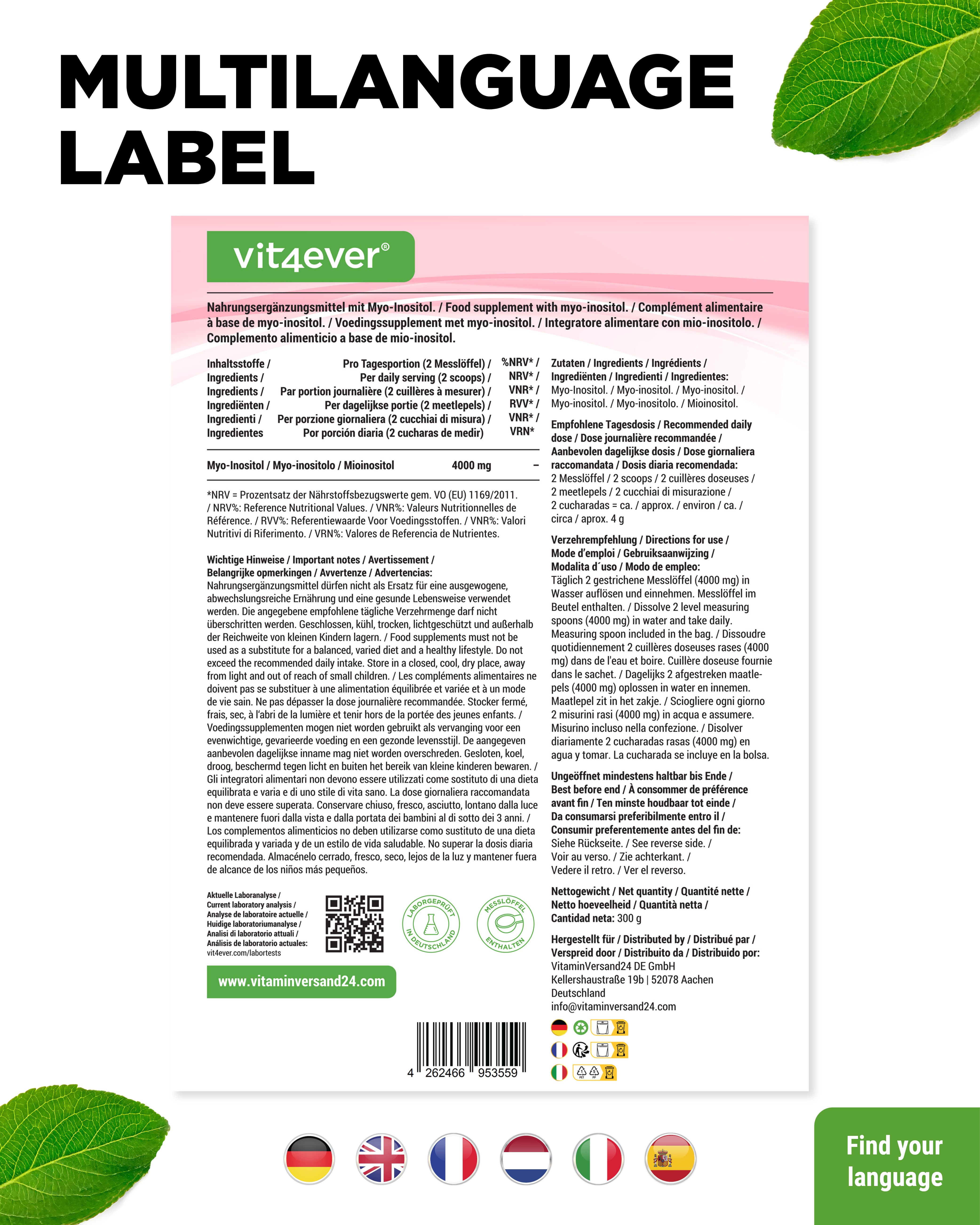 vit4ever Myo Inositol Pulver