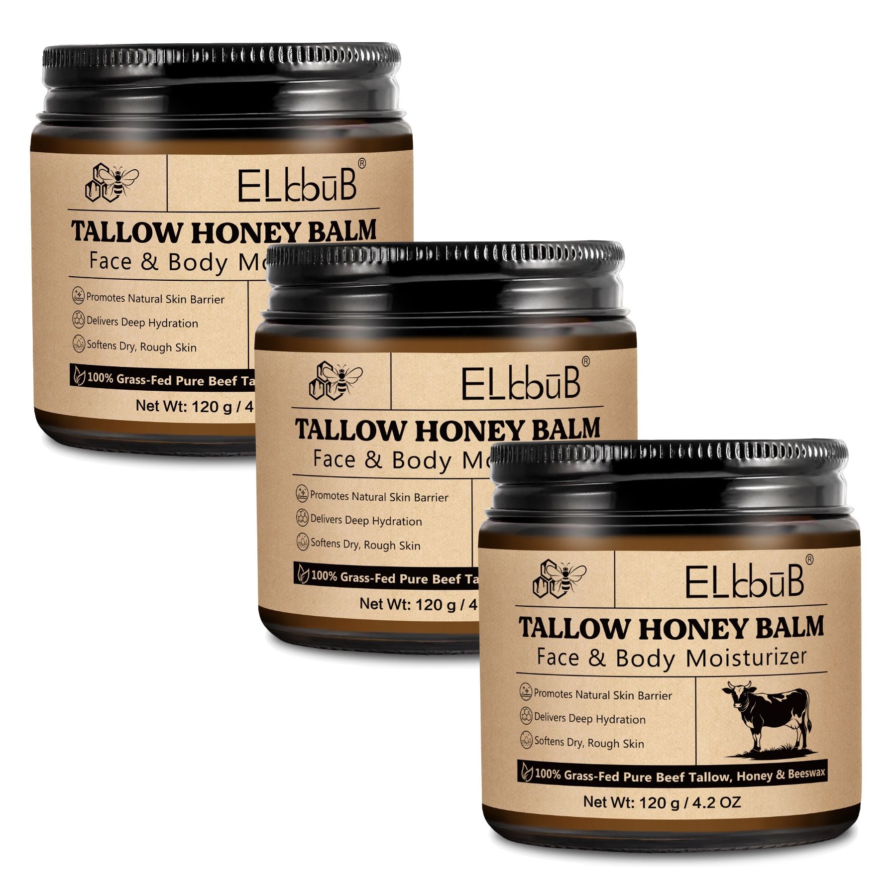 P-Beauty Tagescreme Honig Beef Tallow für Hautpflege