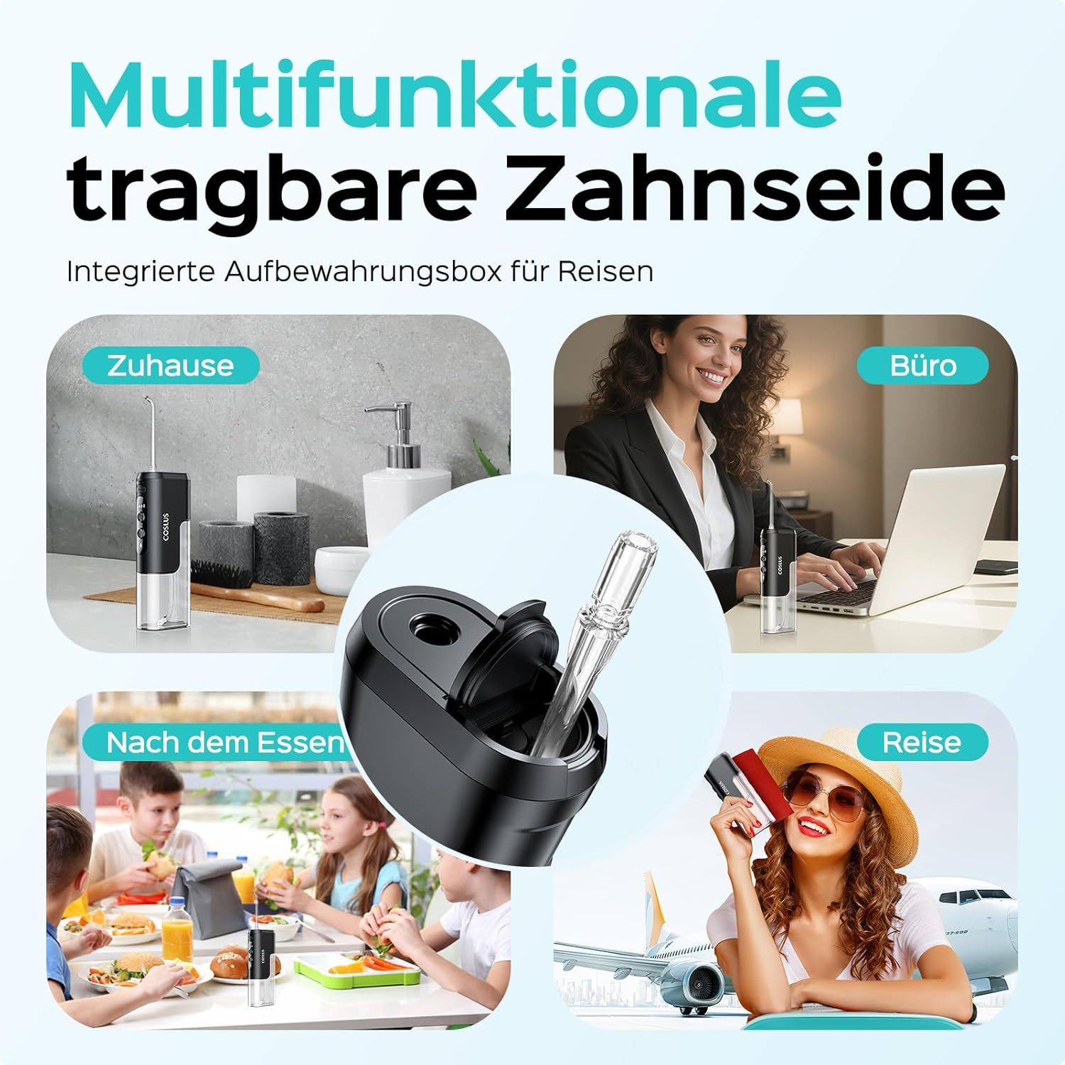 COSLUS  Mini Elektrische Munddusche für Unterwegs