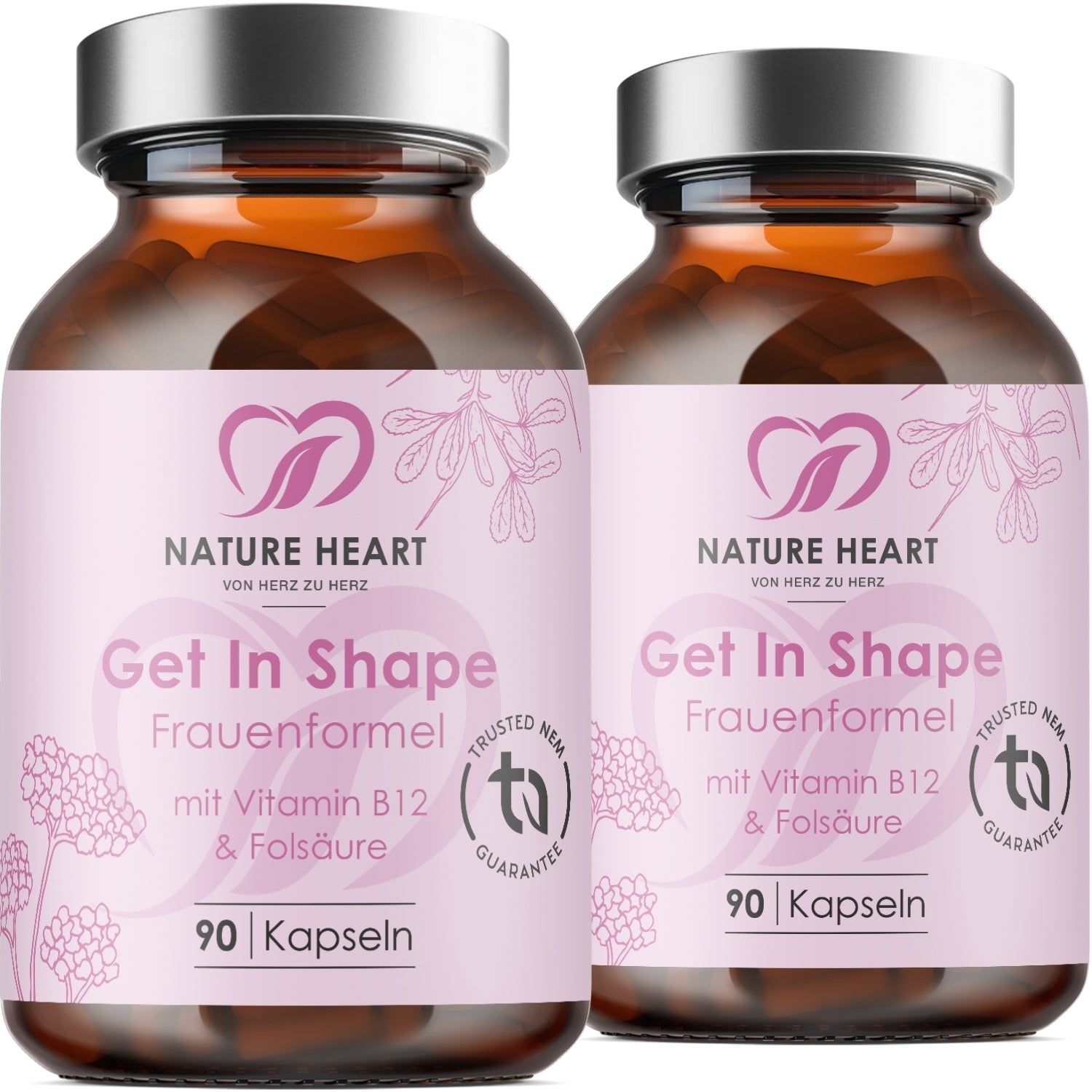 Nature Heart Get In Shape – Frauenformel mit Vitamin B12 & Folsäure
