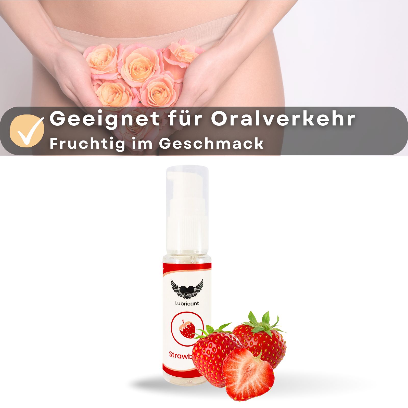 Lovelyness - Gleitgel mit Geschmack Erdbeere, Kirsche, Schokolade, Passionsfrucht im Set 120ml