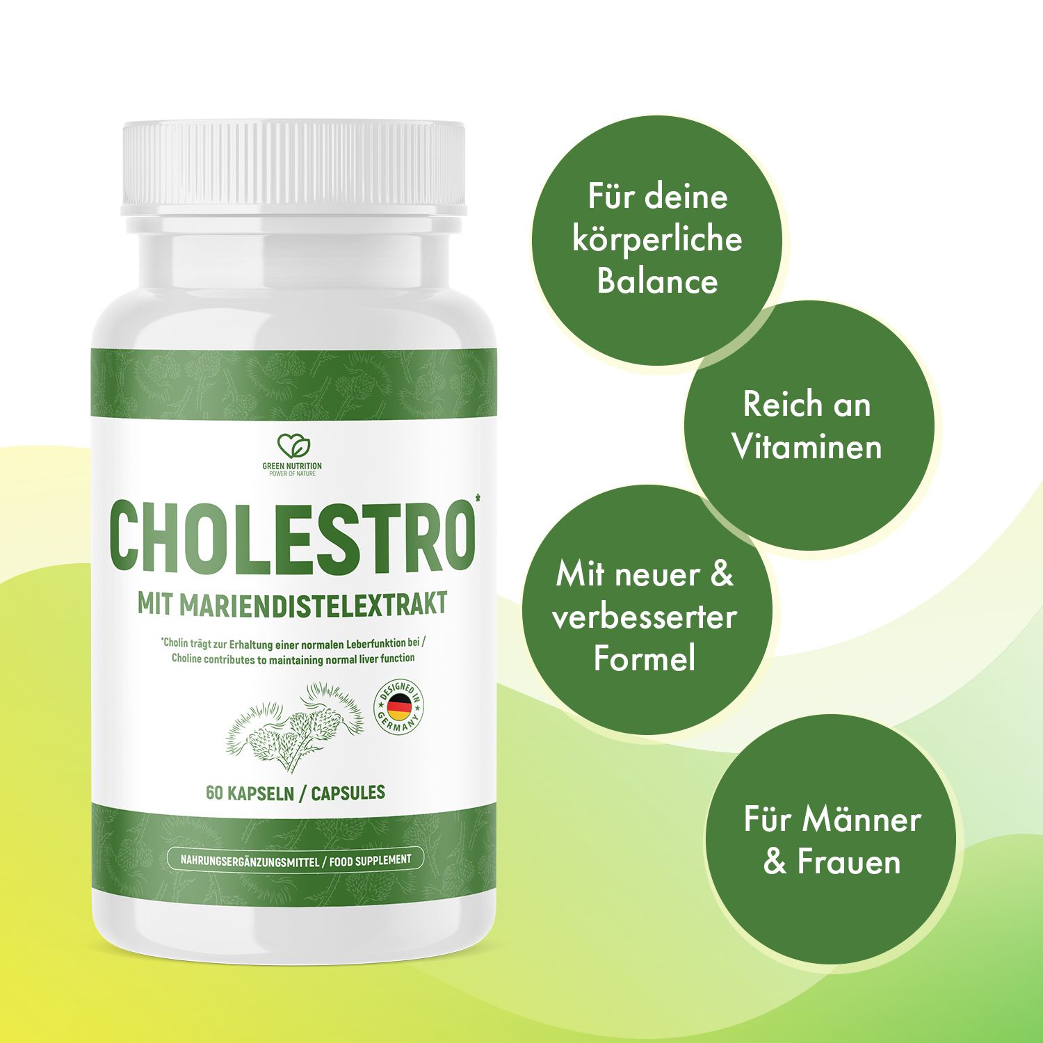 Green Nutrition Cholestro Kapseln