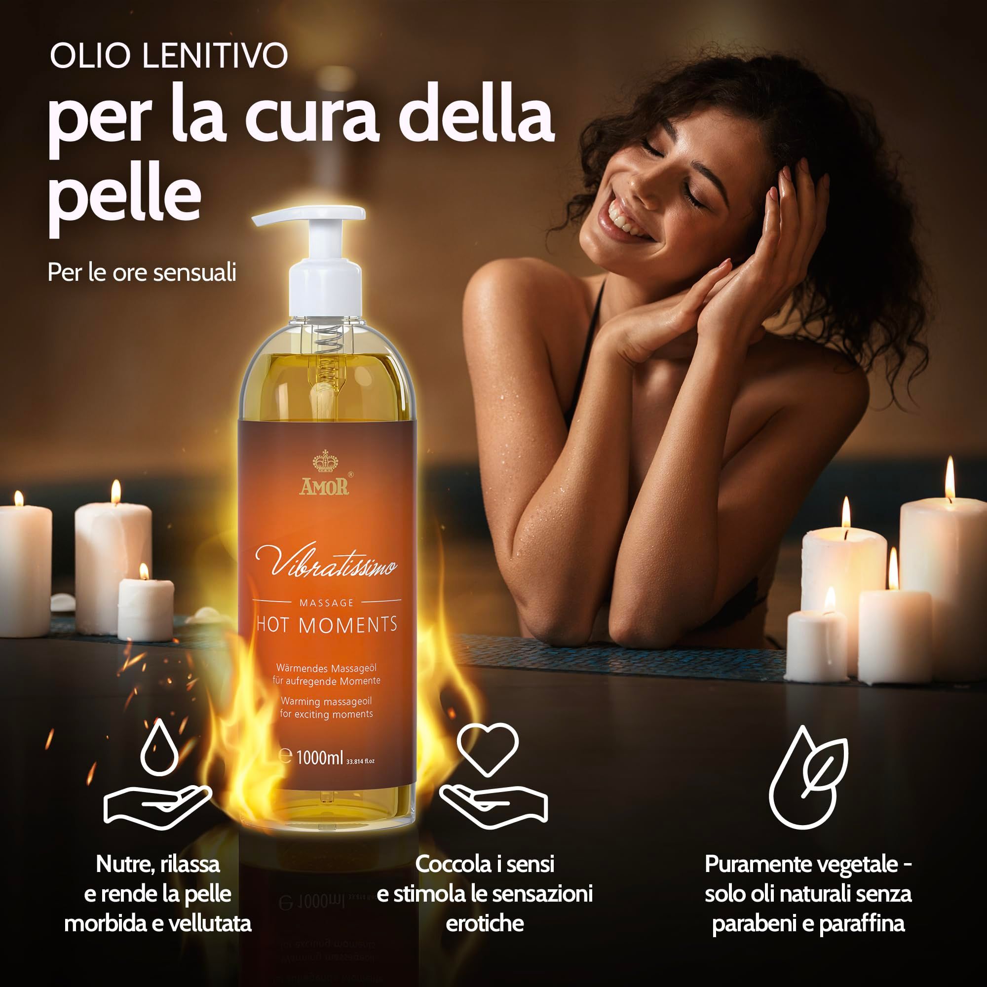 Vibratissimo Massageöl Hot Moments