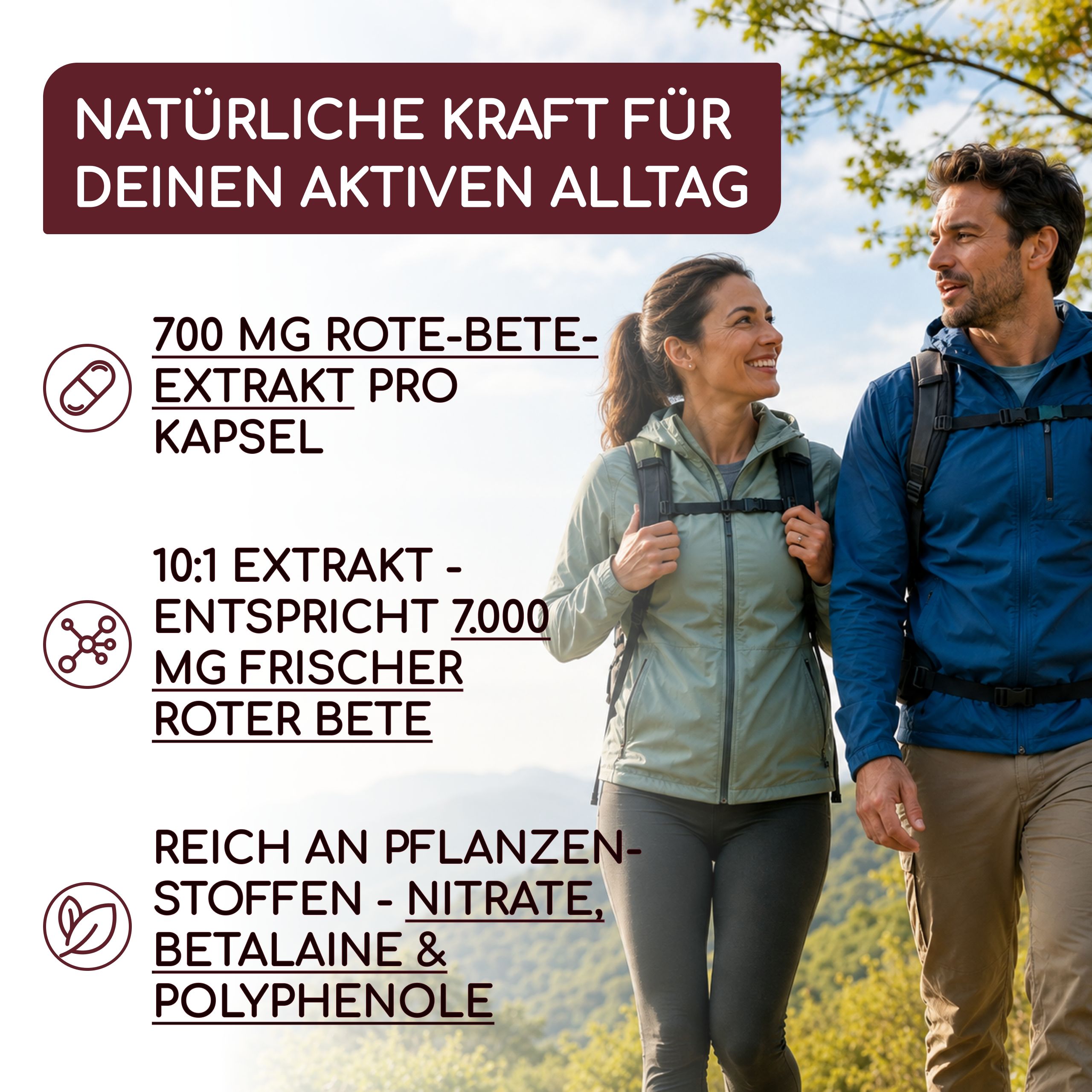 Rote Beete Kapseln Hochdosiert 14.000 mg - Vegan - 10:1 Extrakt mit natürlichen Nitraten - RAIBU