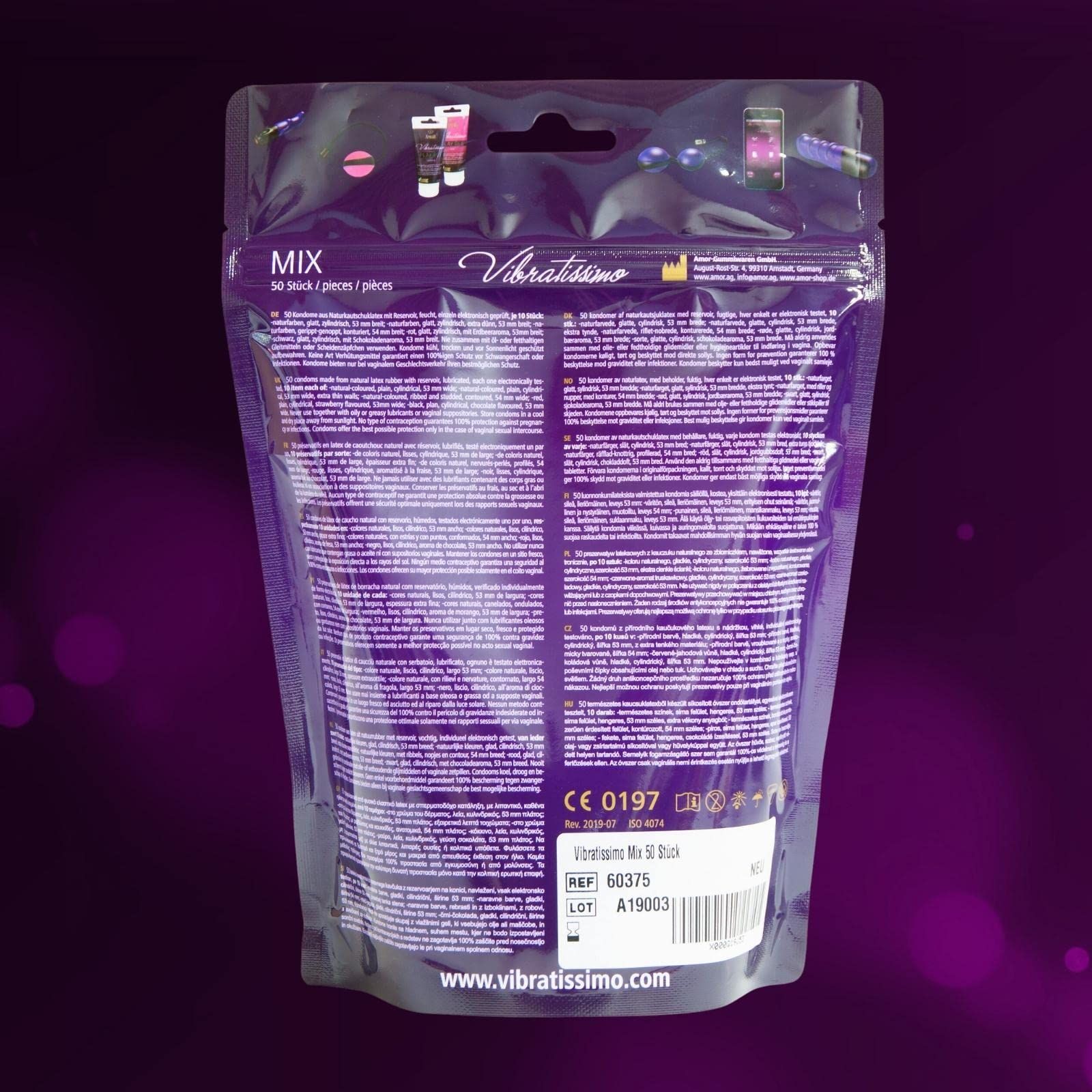 Vibratissimo Kondome Mix 53mm