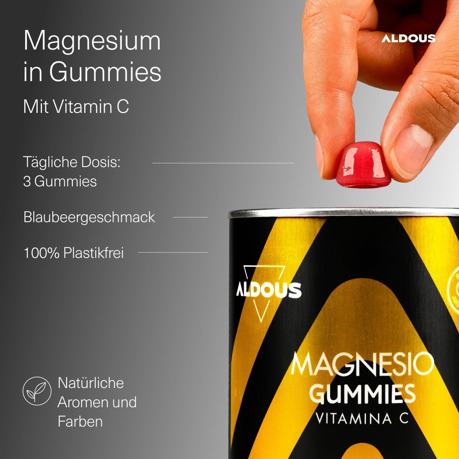 Aldous Magnesiumcitrat-Gummis