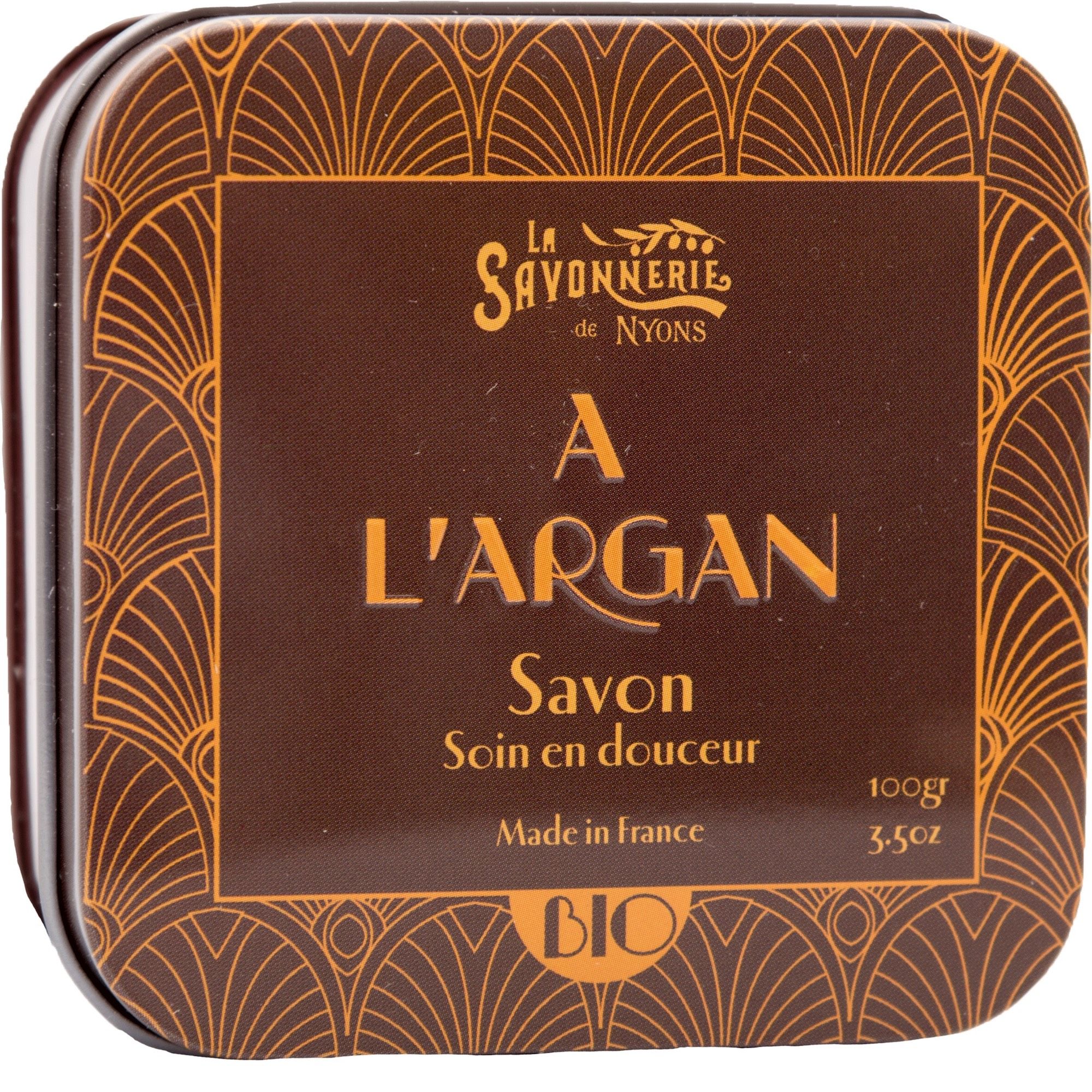 La Savonnerie de Nyons - Metallbox mit Seife - Arganöl