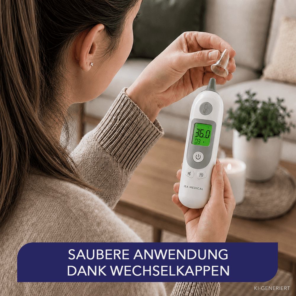 IEA Medical Ohrthermometer mit Ersatzkappen