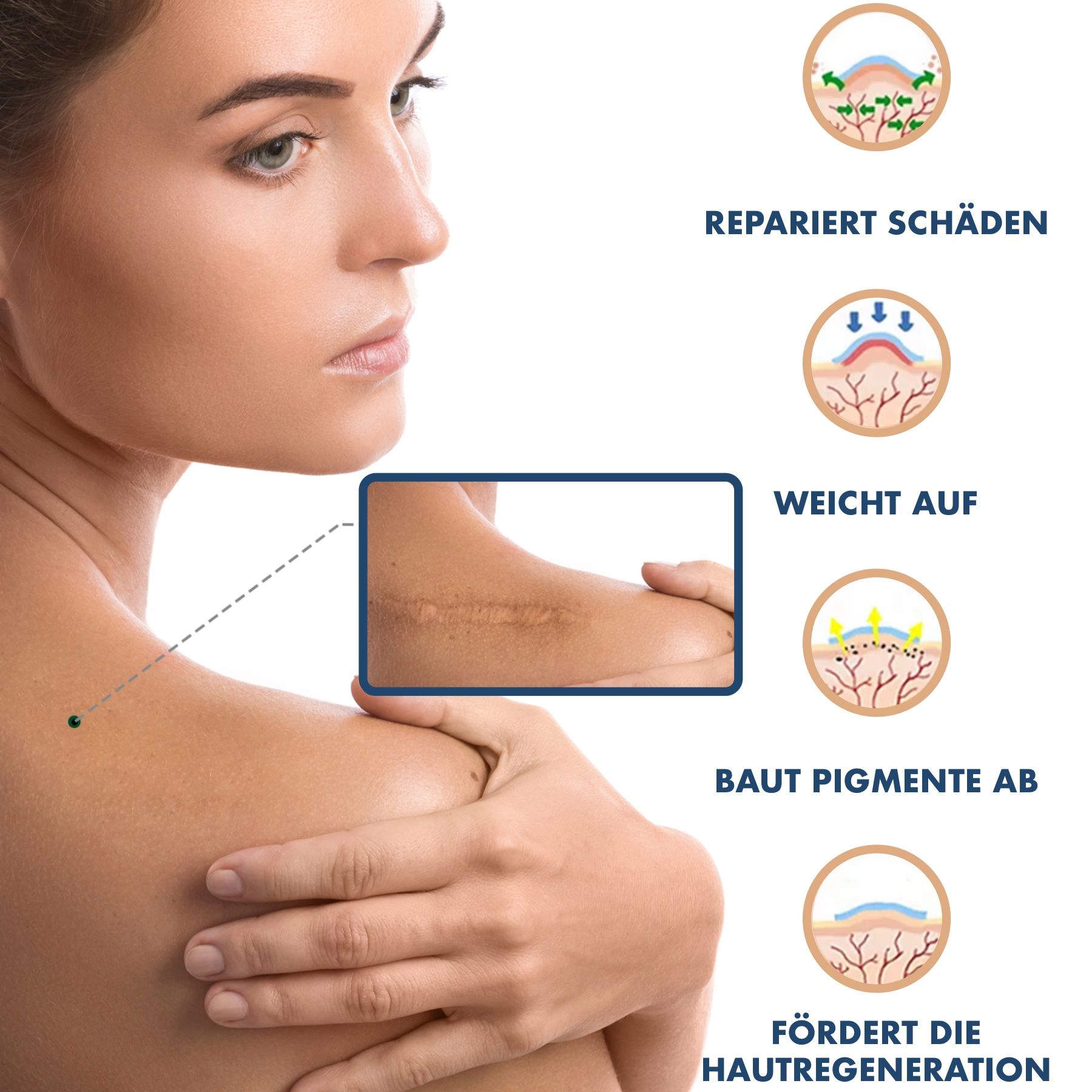 P-Beauty Silicone Wundpflaster für Narben