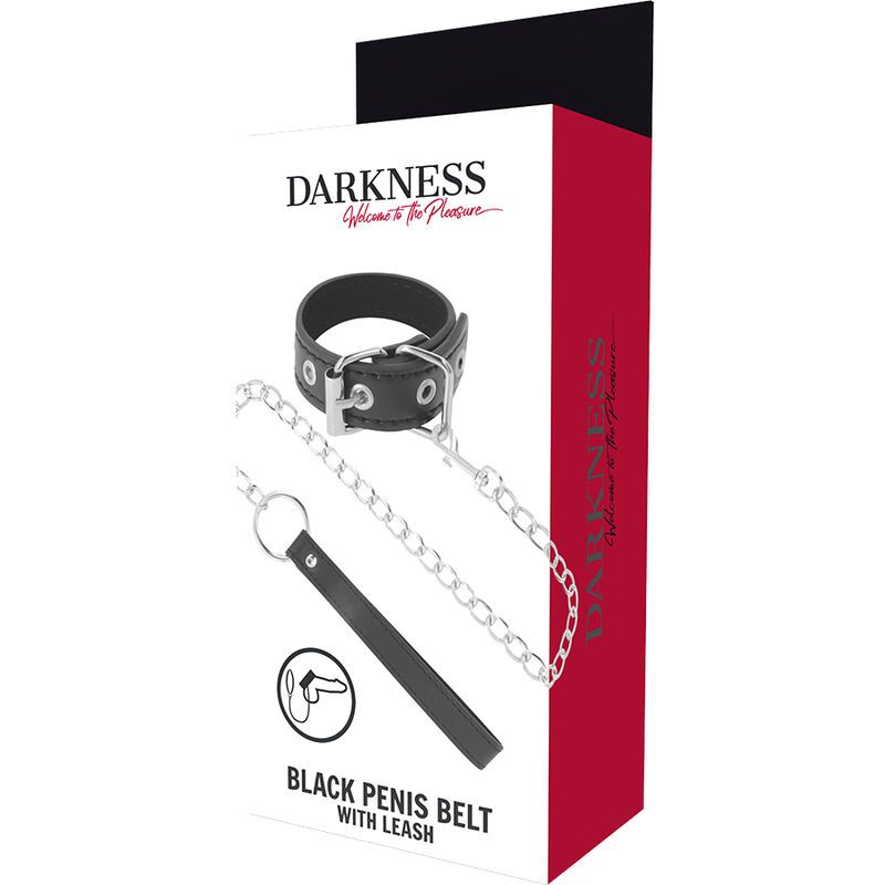 Darkness - Penisring mit Riemen