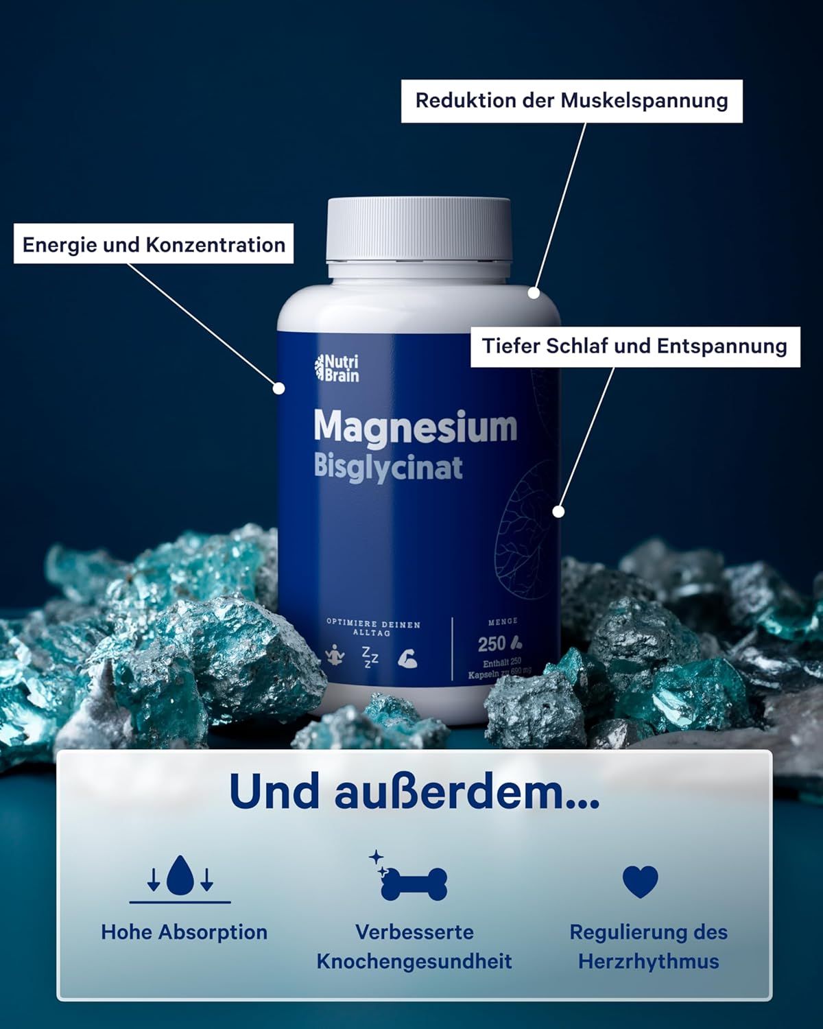 NUTRIBRAIN  Magnesiumbisglycinat Kapsel
