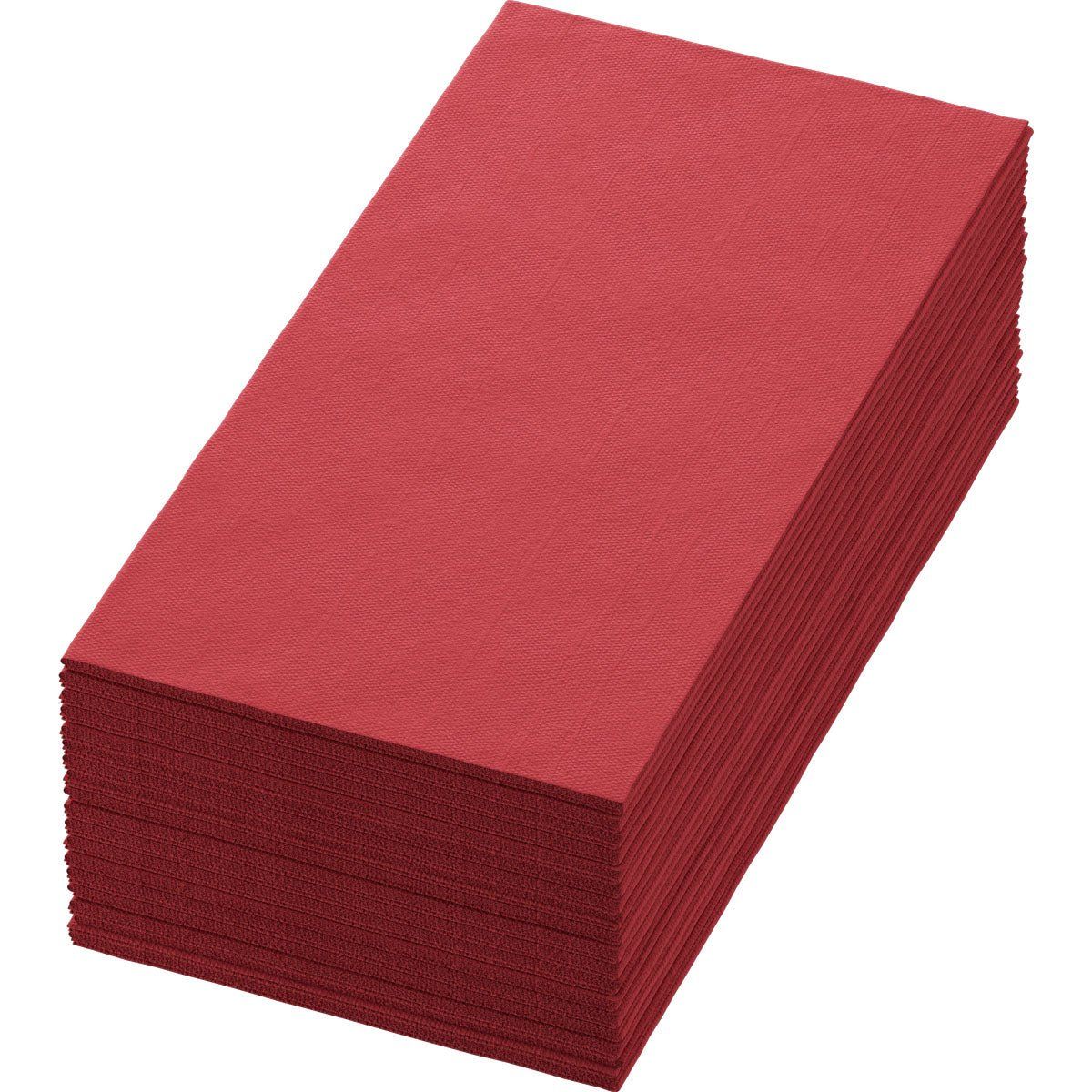 6x Bio-Dunisoft-Servietten 40 x 40  1/8 Buchfalz bordeaux
