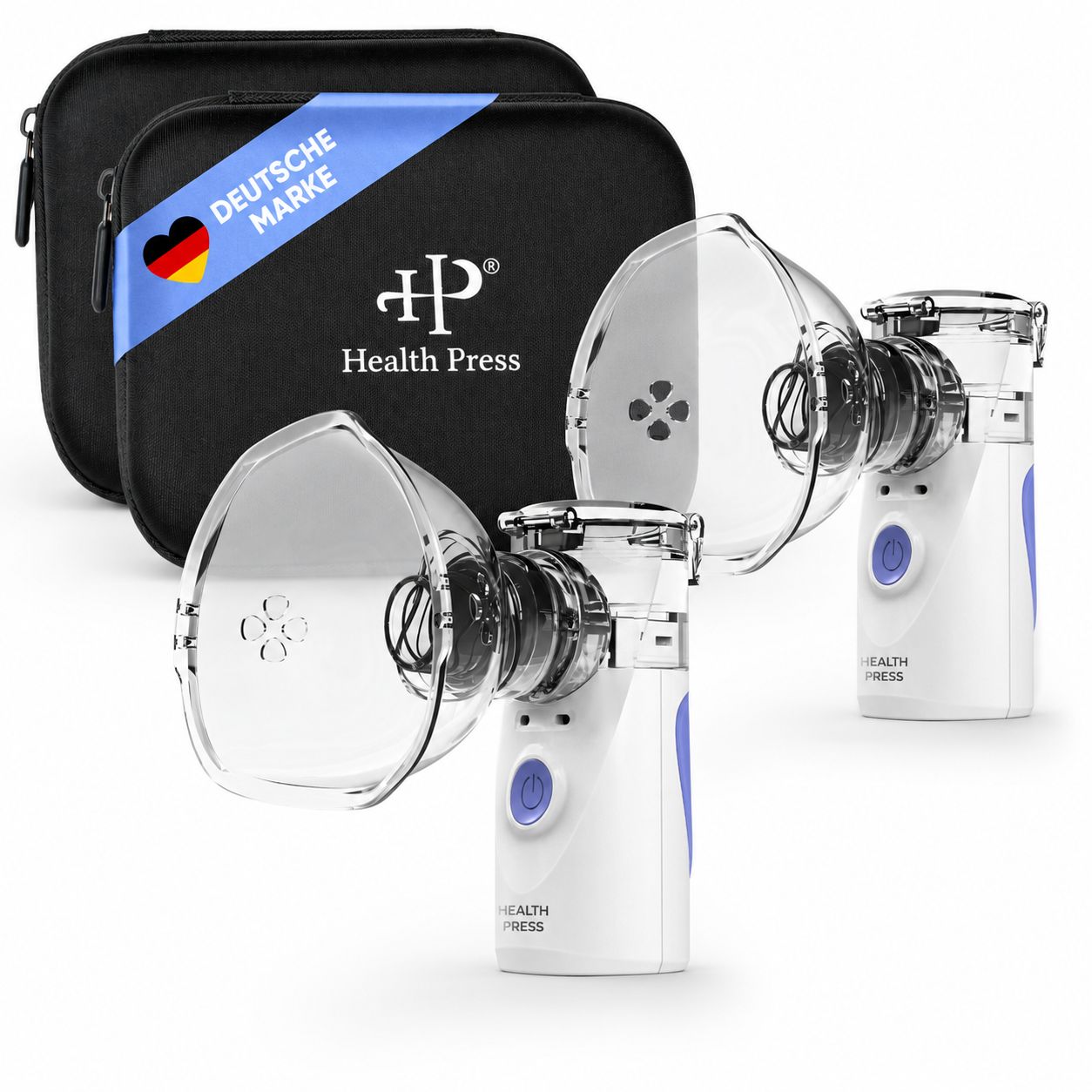 Health Press Inhalator – Tragbares Inhalationsgerät zur Inhalation bei Erwachsenen & Kindern
