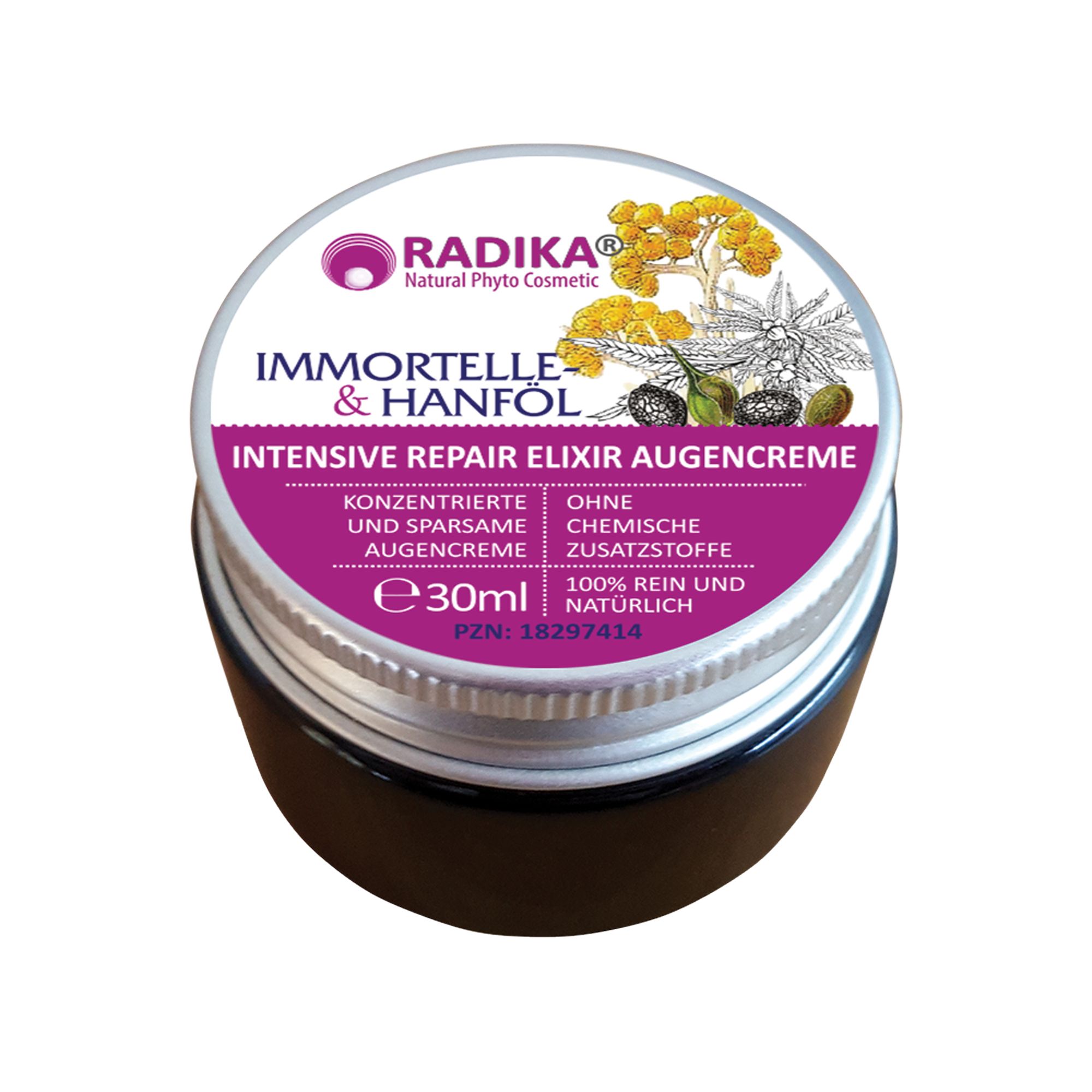 Bioherba Intensive Repair Augencreme mit Immortelle-& Hanföl