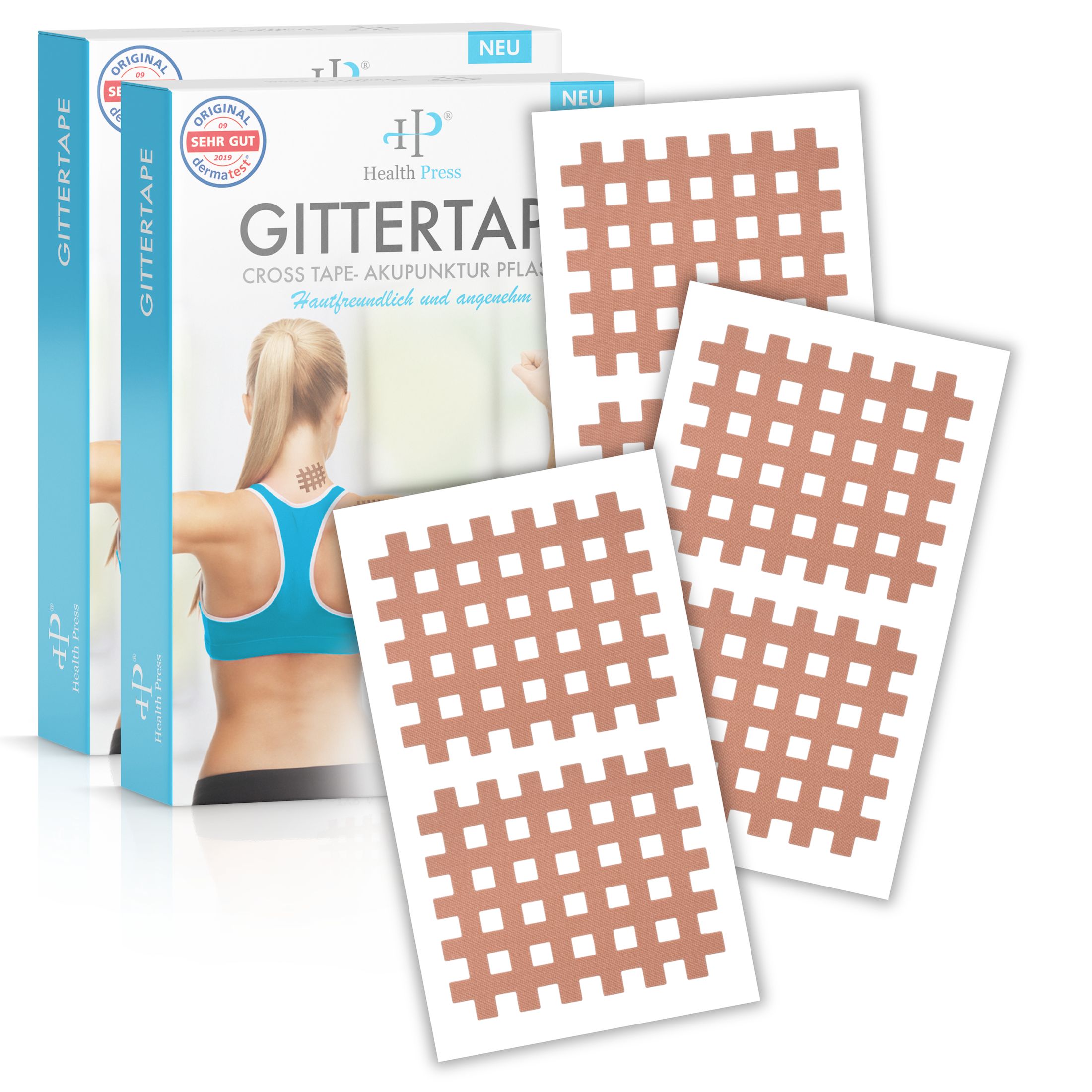 Health Press Gittertape Typ C – Crosstape & Gitterpflaster