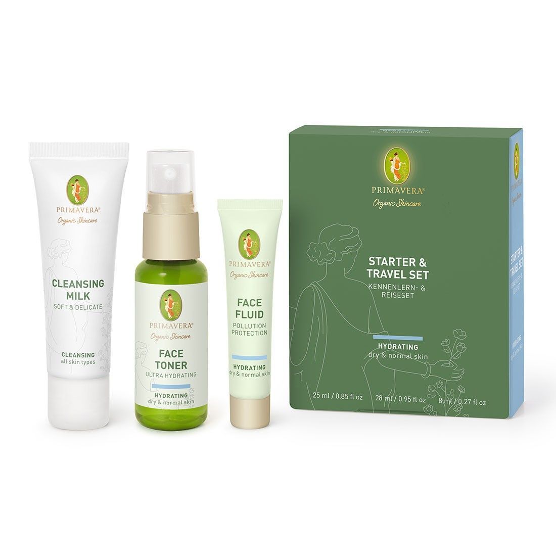 Primavera Organic Skincare Starter & Traveler Set Hydrating