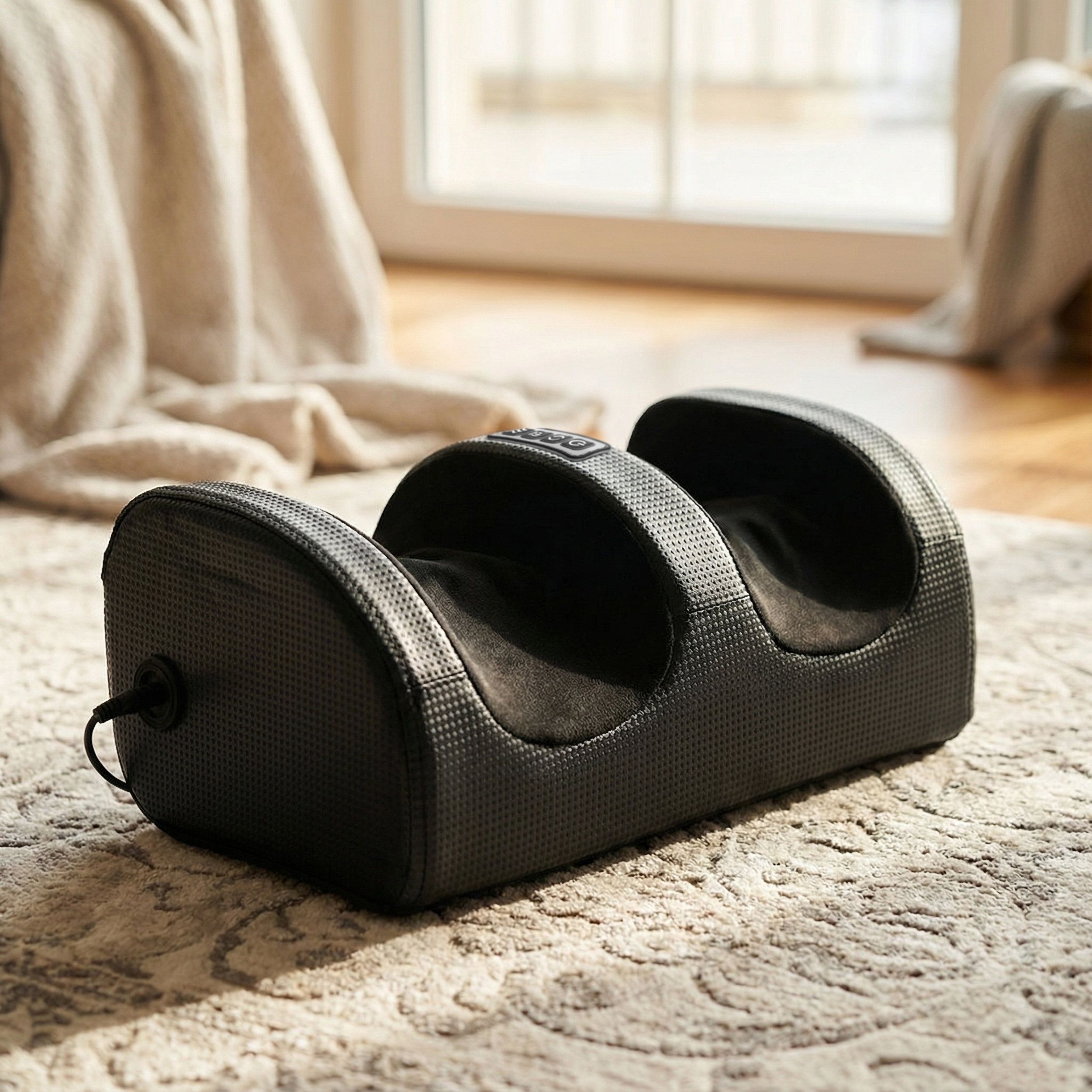 Beheizter Fuß- & Wadenmassagegerät – Tiefes Shiatsu, Entspannung & Massage