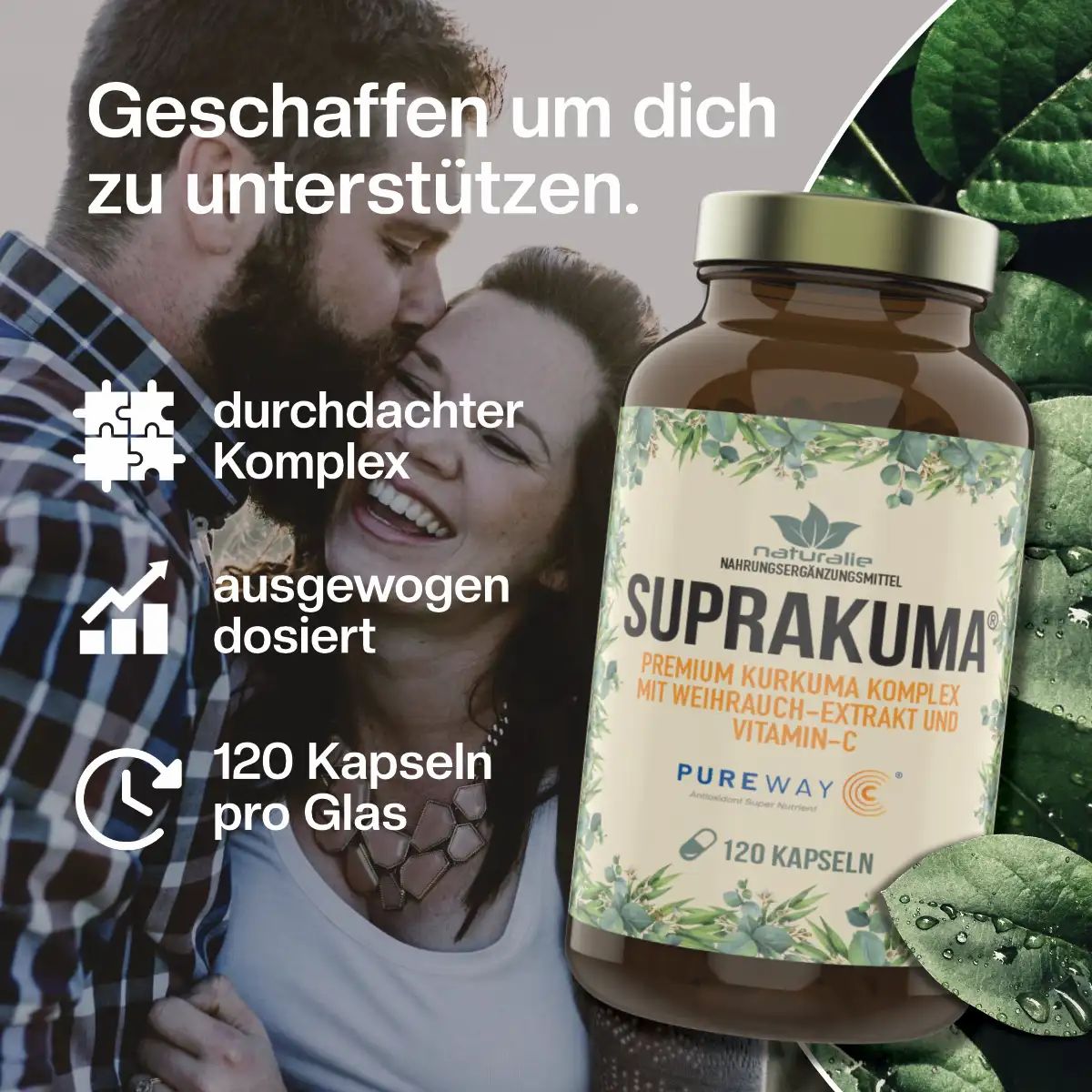 SUPRAKUMA Kurkuma Komplex Kapseln, 120 Stück.