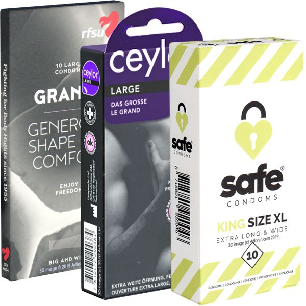 Kondomotheke® B3 XXL Mix B - 3 Sorten große Kondome