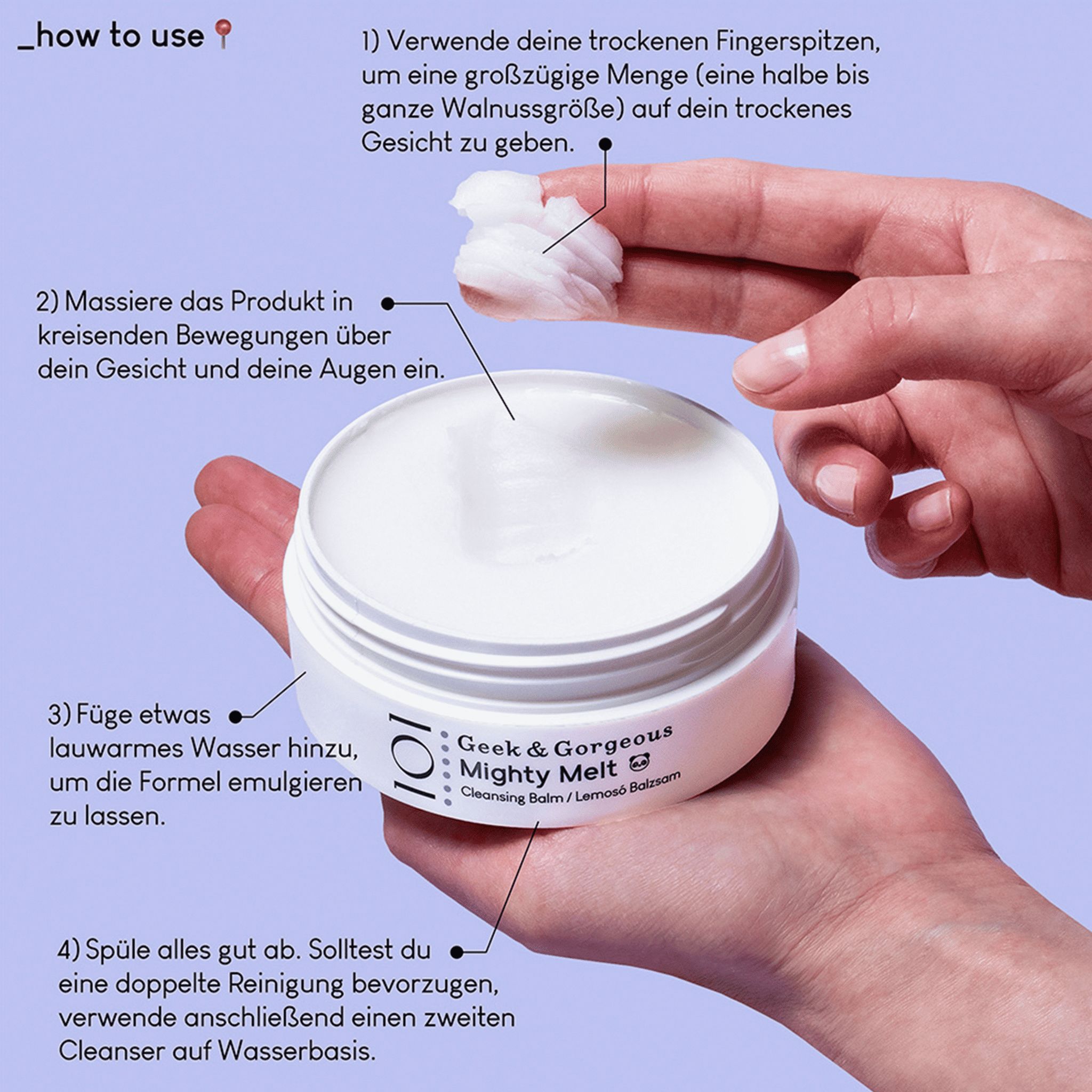 Geek & Gorgeous - Mighty Melt  - Cleansing Balm – Sanfte Reinigung für Make-up & SPF