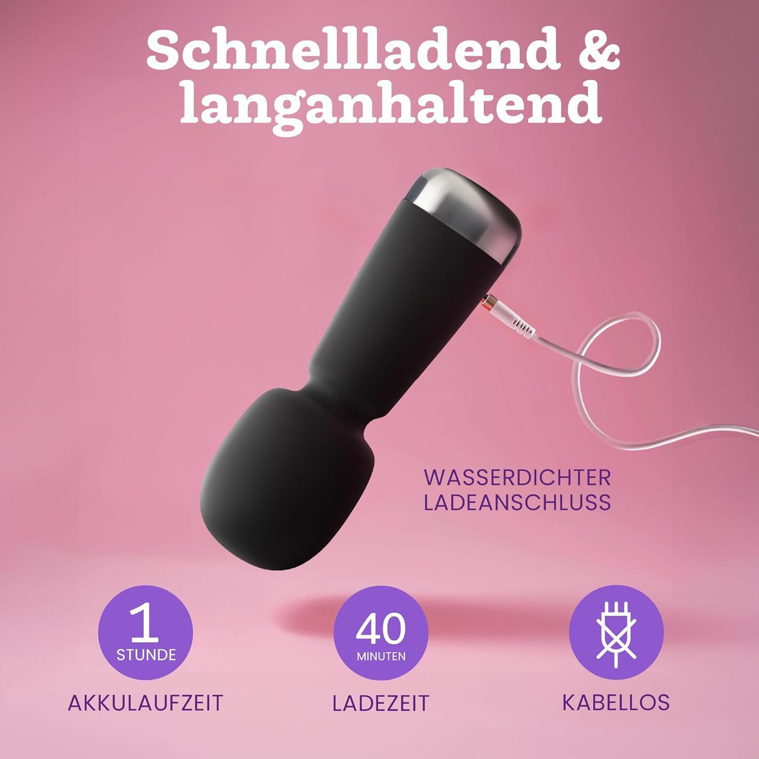 Oliver James Bullet Mini Vibrator Schwarz