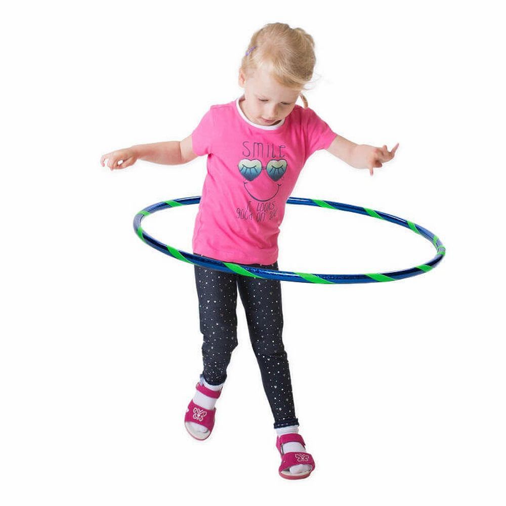 Hoopomania Funny Kinder-Hula-Hoop | Ø 70 cm | Blau-Grün