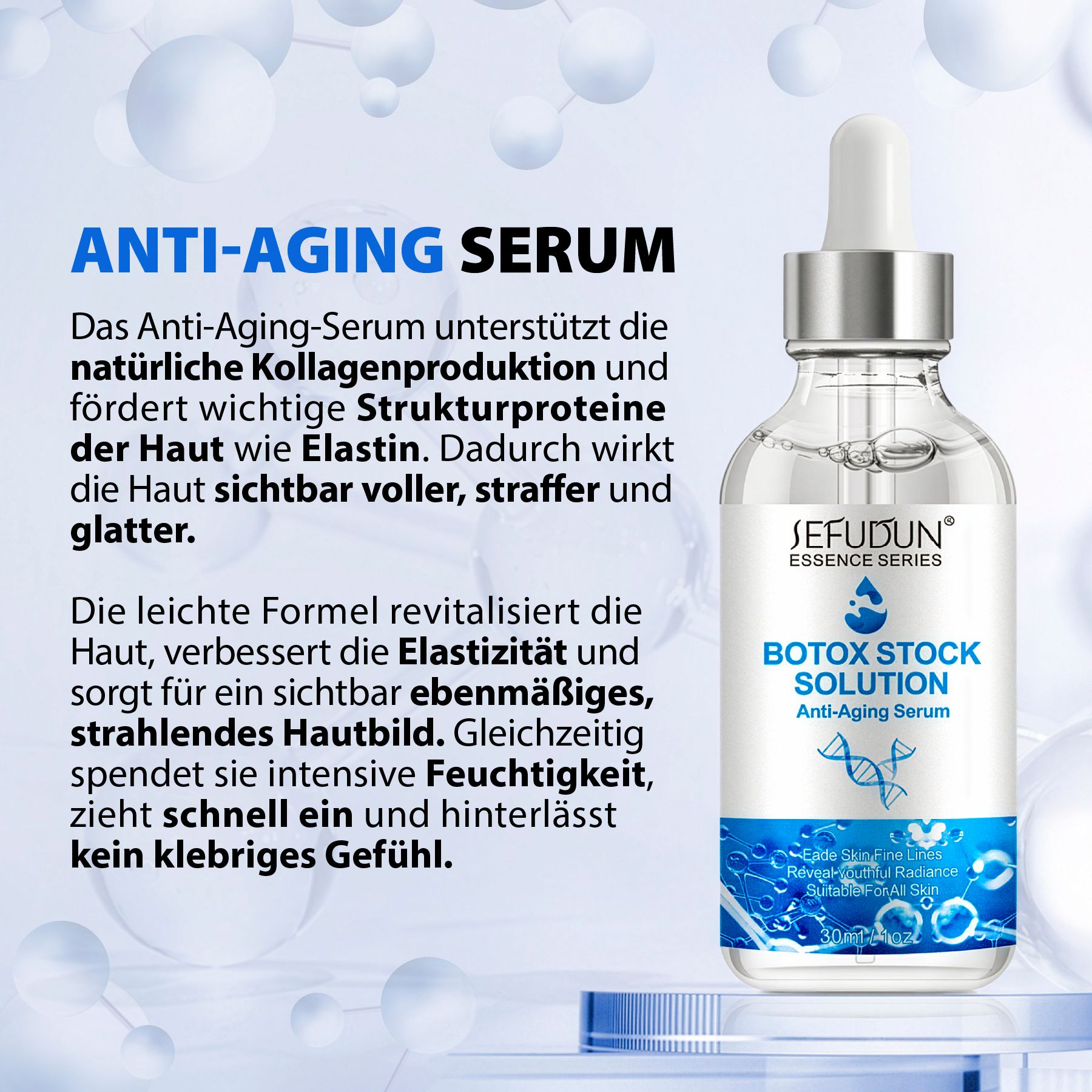 ALIVER Gesichtsserum Botox-Solution Anti-Aging für Gesicht