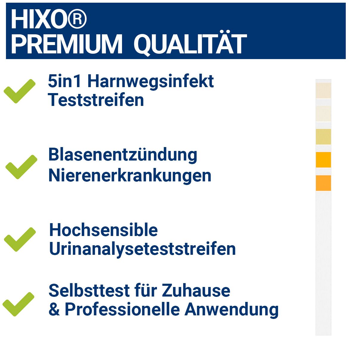 HIXO 15x Blasenentzündung Harnwegsinfekt Urintest Schnelltest