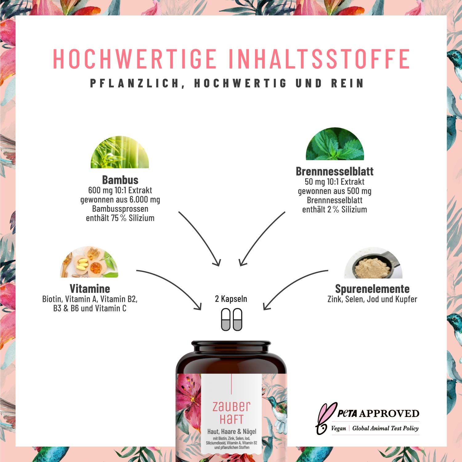 Beauty Komplex Haut, Haare und Nägel - Zauberhaft - NATURTREU®
