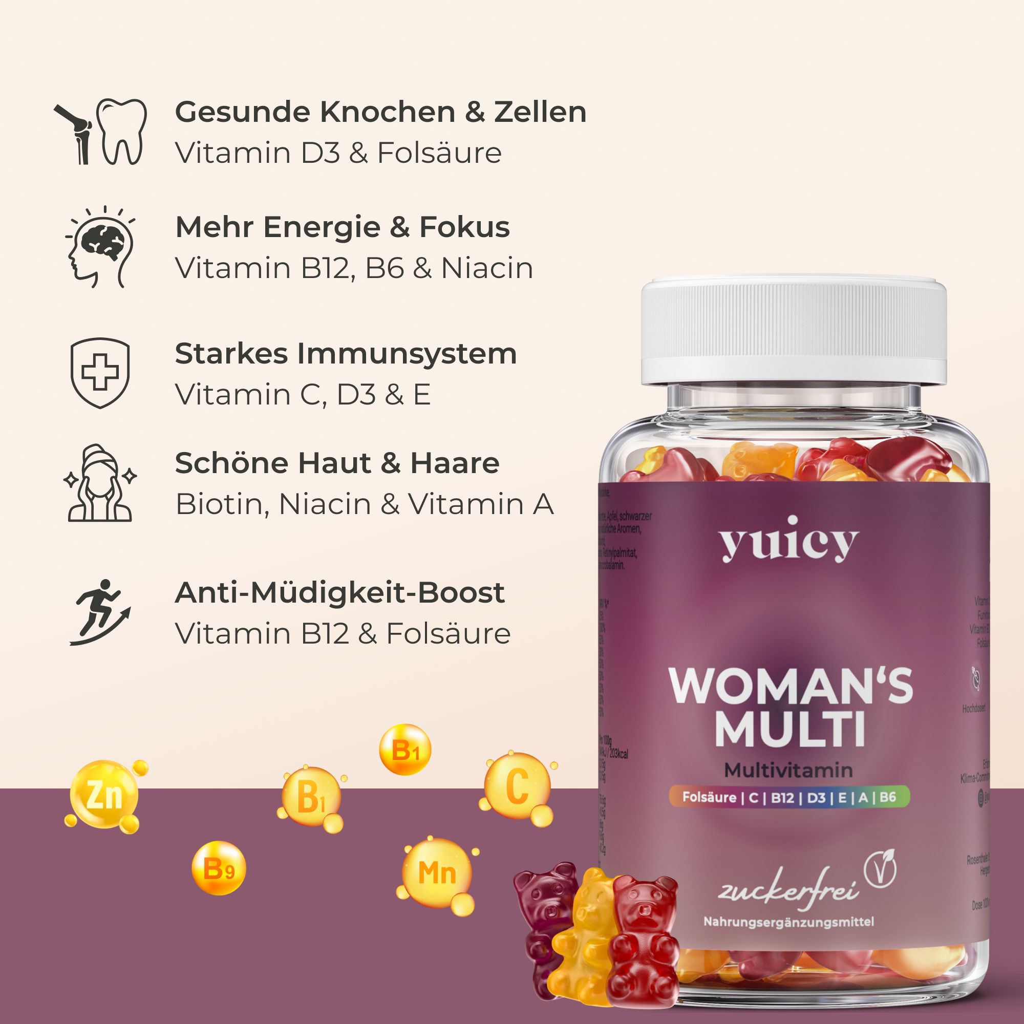yuicy® Woman's Multi Vitamin Bärchen