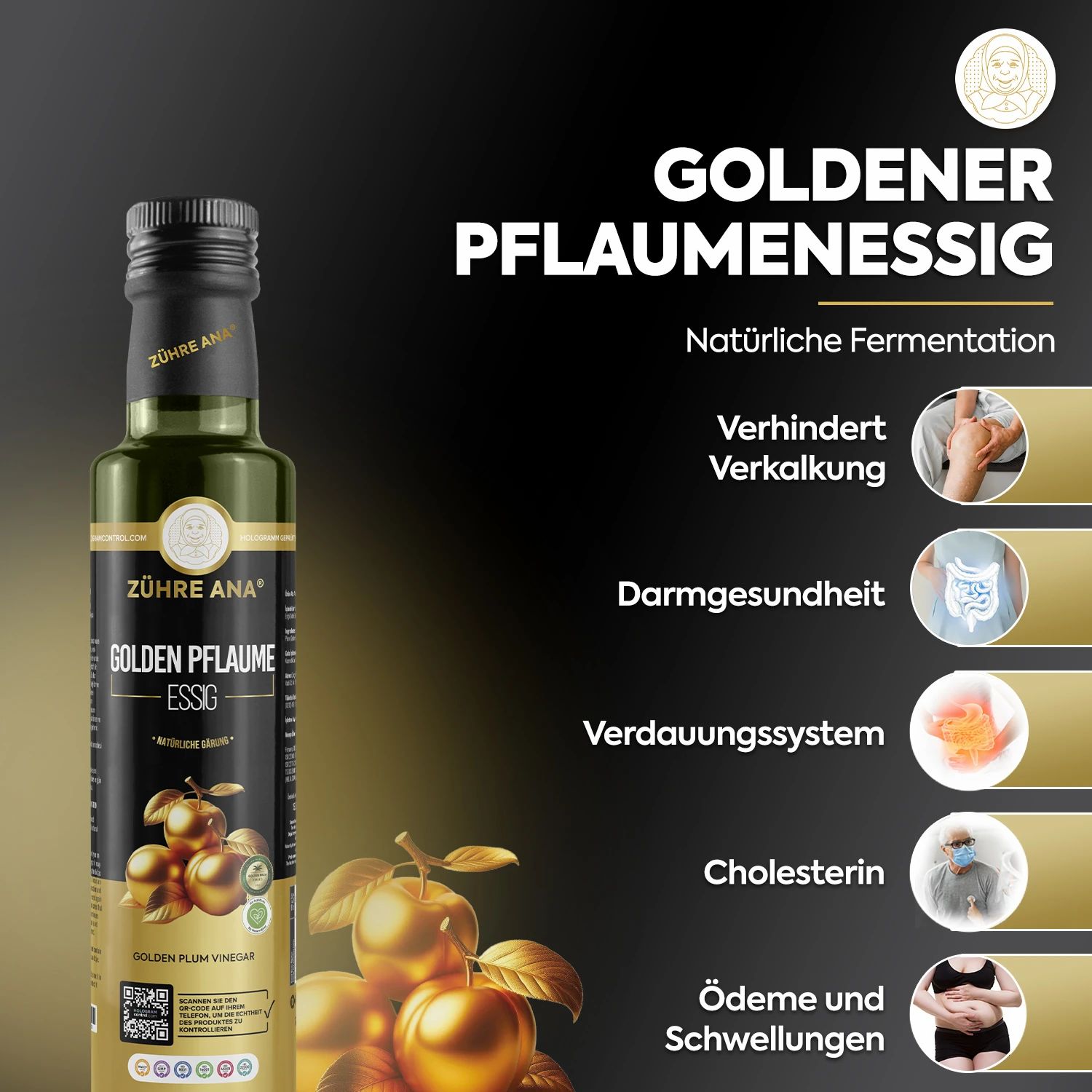 Zühre Ana | Goldener Pflaumenessig