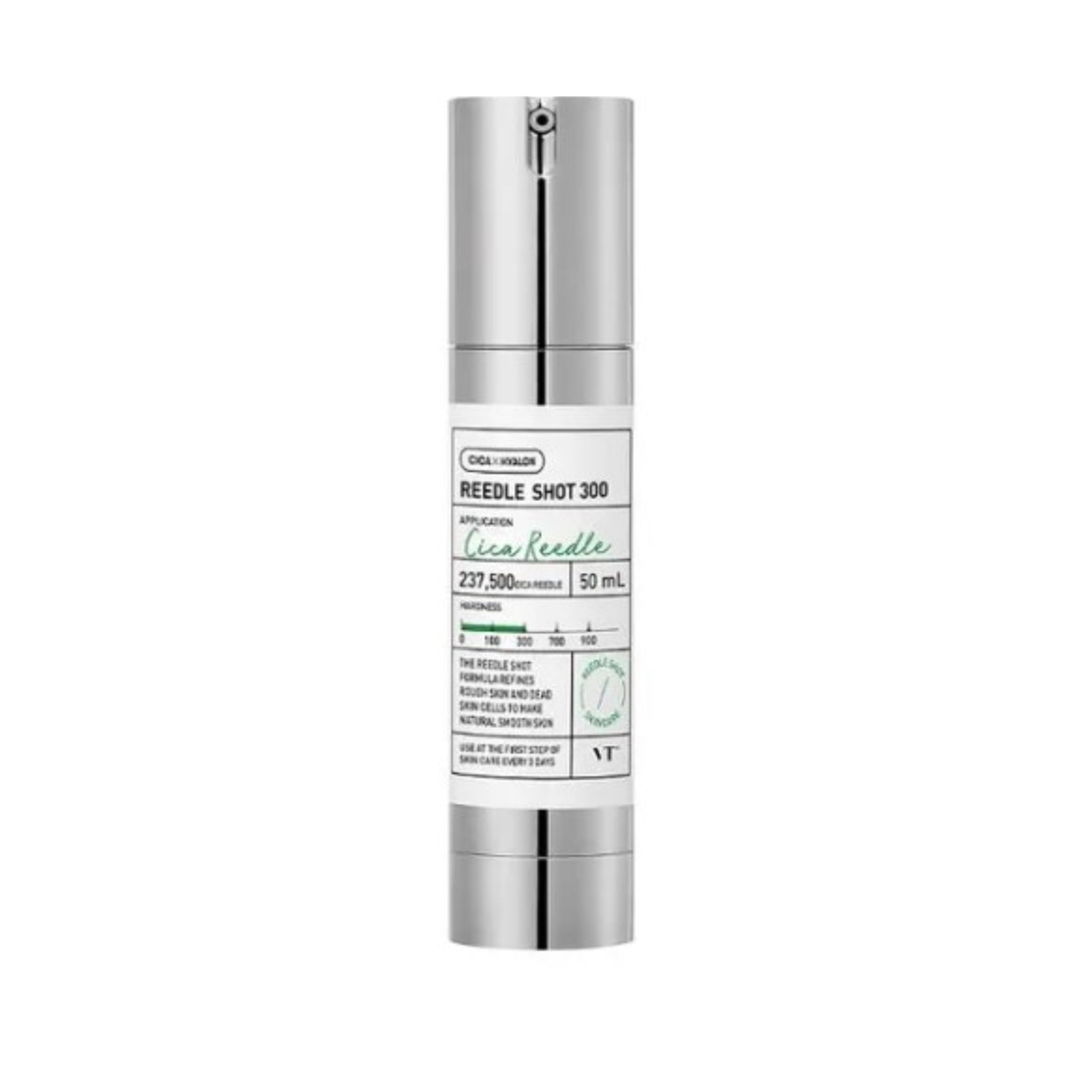 VT Cosmetics Reedle Shot 300 Ampulle mit silbernem Spender, 50 ml.