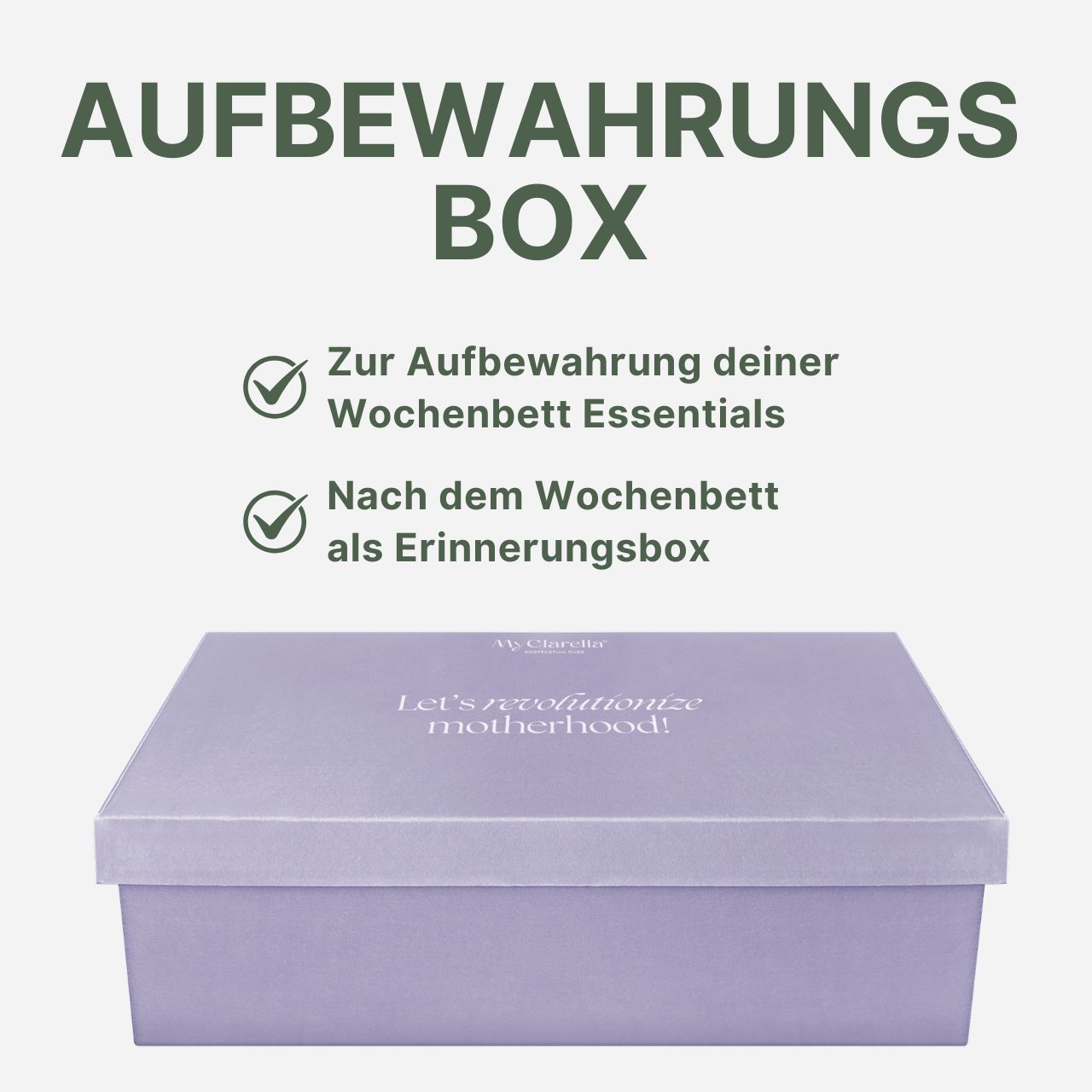 MyClarella Mama Wochenbettbox für vaginale Geburt und Kaiserschnitt
