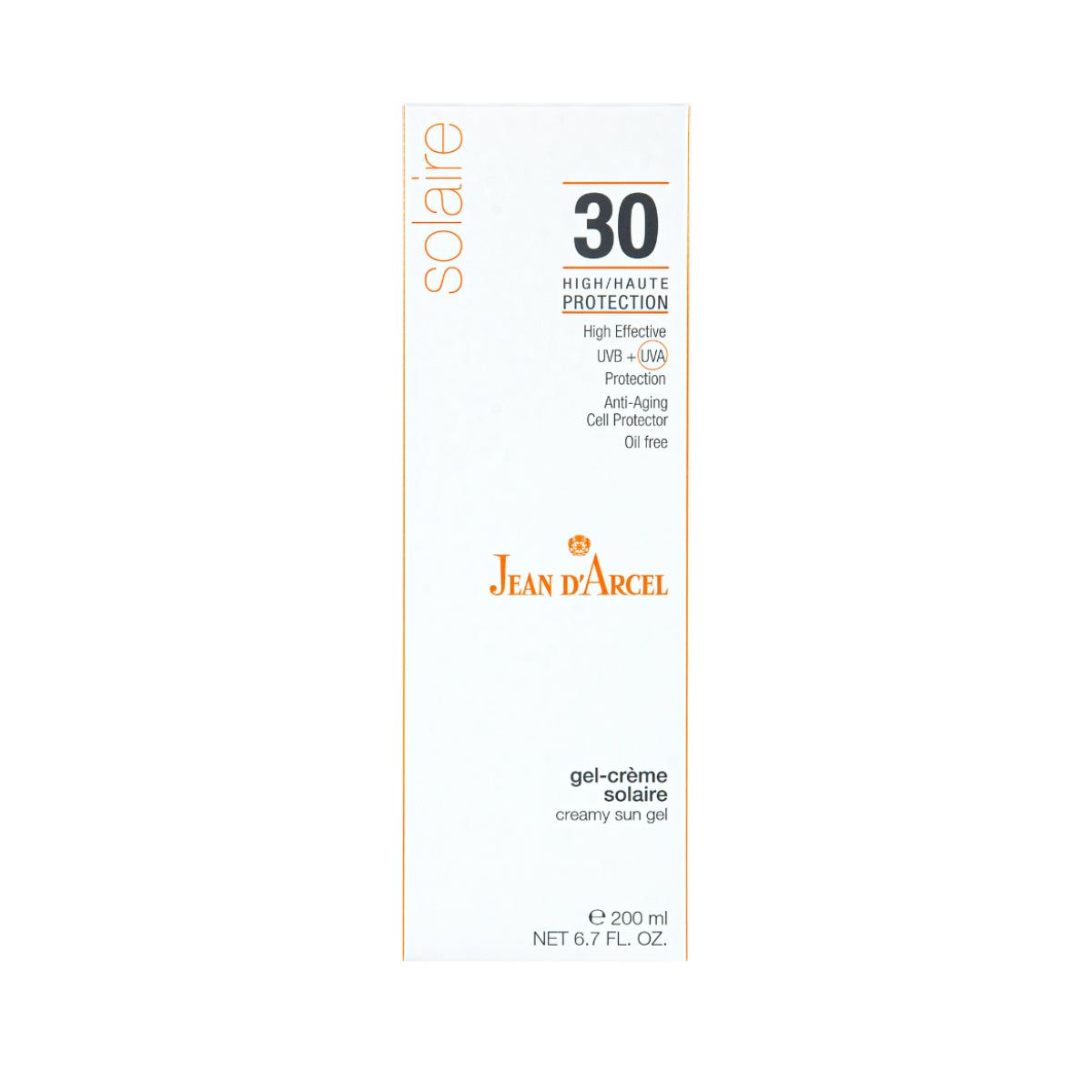 Jean D´Arcel Solaire Gel-Creme SPF30