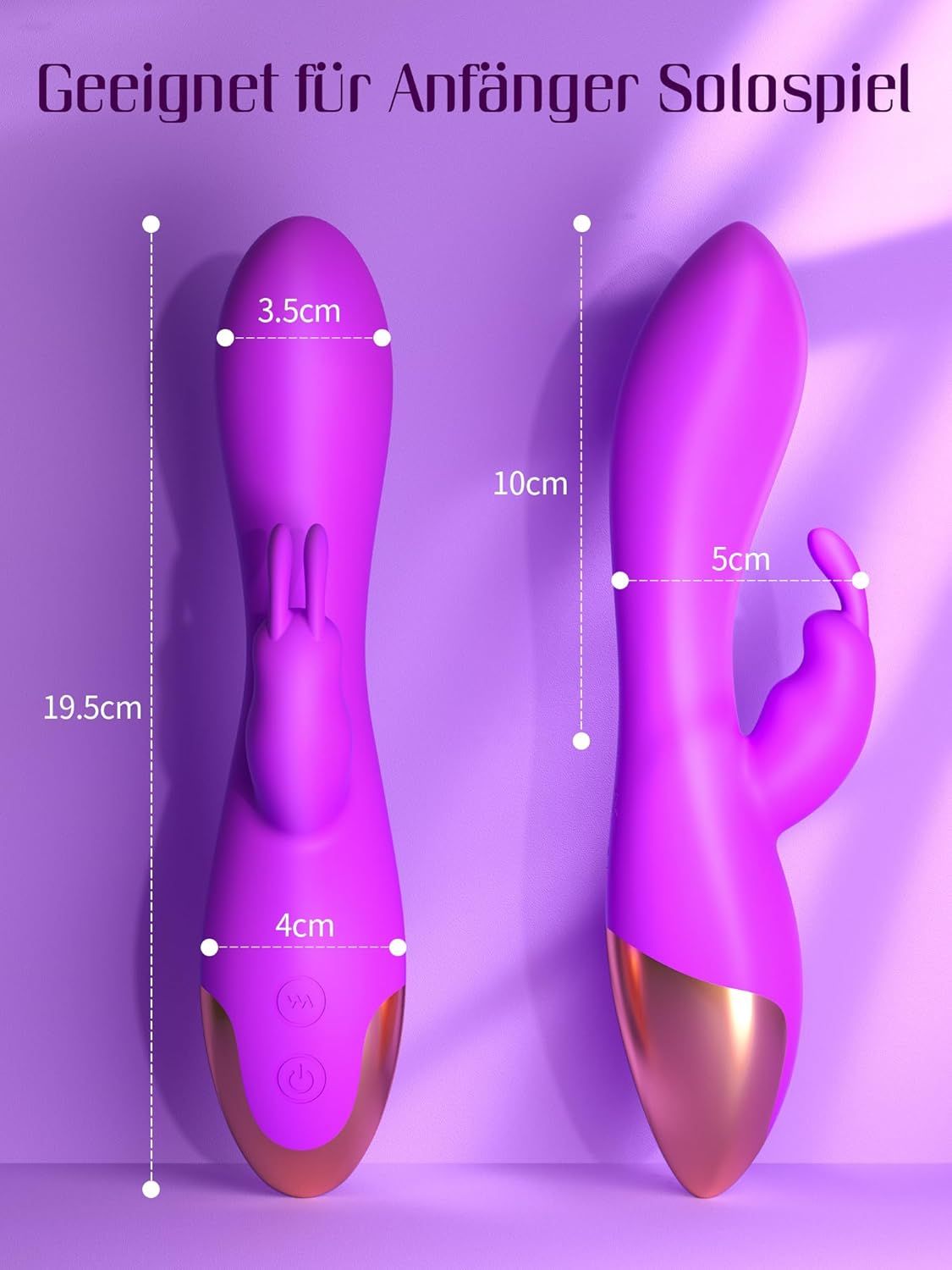 HIVEFUN Diloschwanz G Punkt Vibrator violett