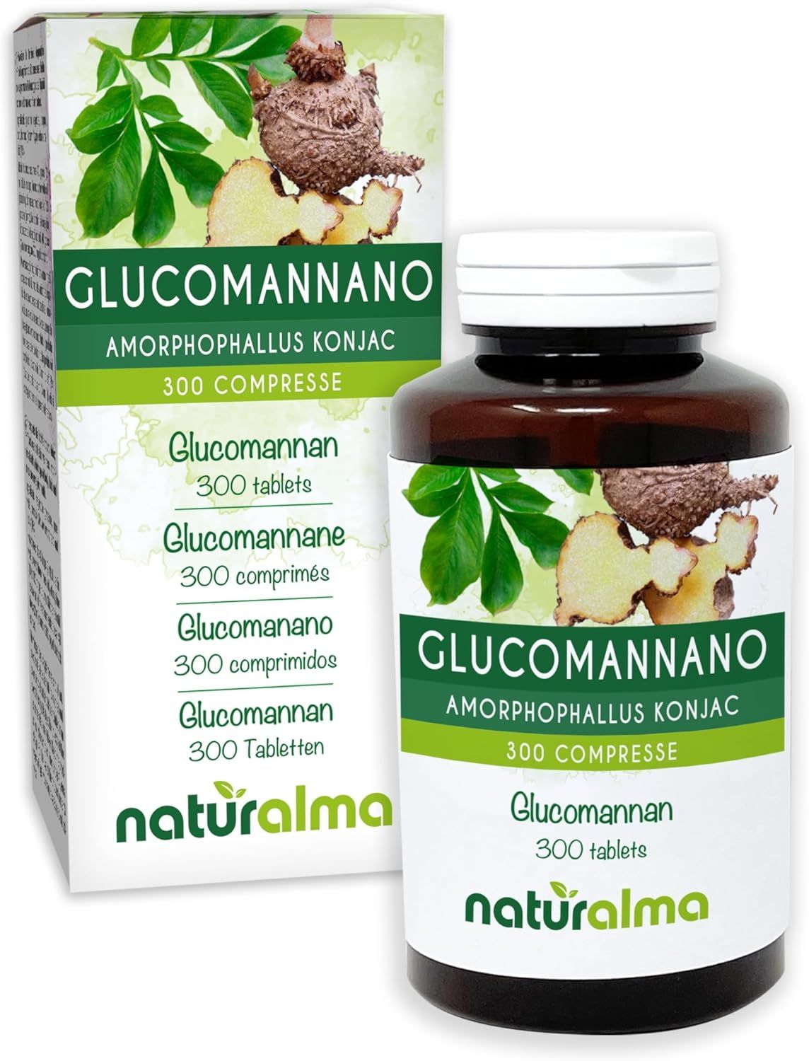 Naturalma Glucomannan Amorphophallus konjac Tabletten