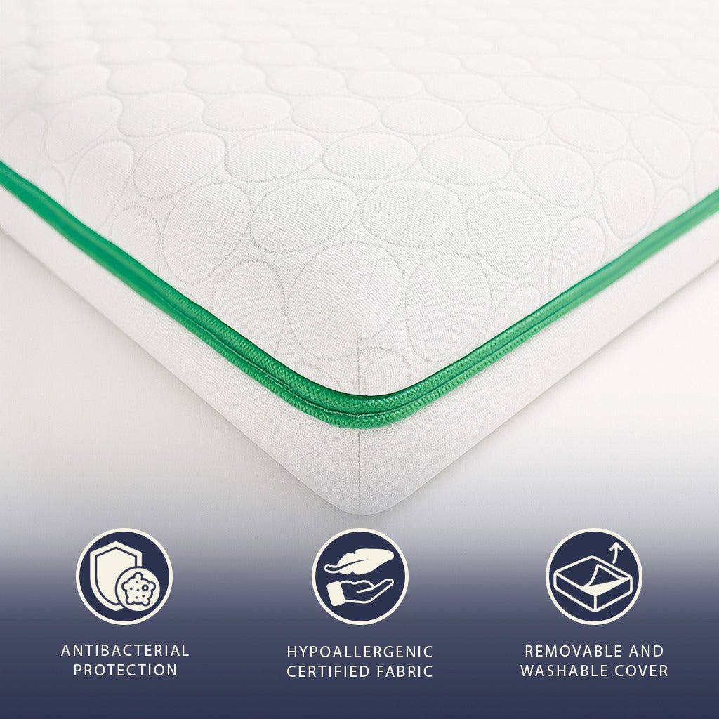 The White Stone Matratzentopper 120x190 aus Memory Foam Breeze mit 9 Zonen | Höhe 5 cm