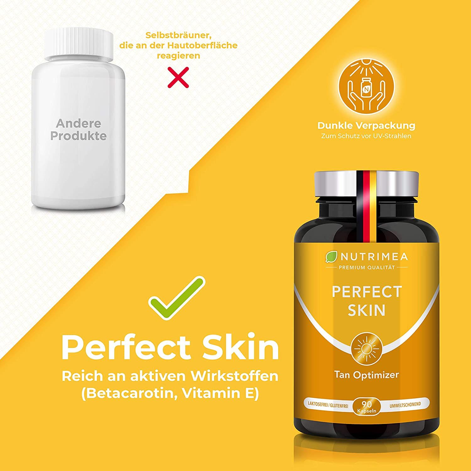 Nutrimea Betacarotin SUN PLUS Bräunungskapseln PERFECT SKIN